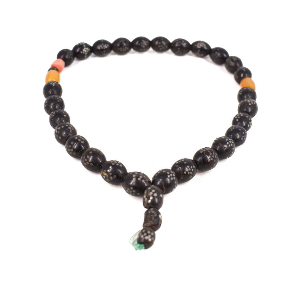 Yemeni Yusr Black Mock Coral Prayer Beads