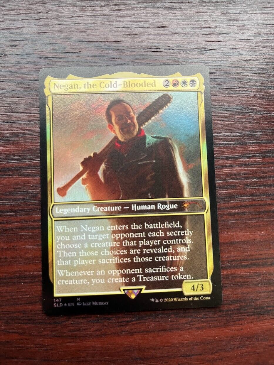 1x FOIL NEGAN, THE COLD-BLOODED - The Walking Dead - MTG - Magic the Gathering