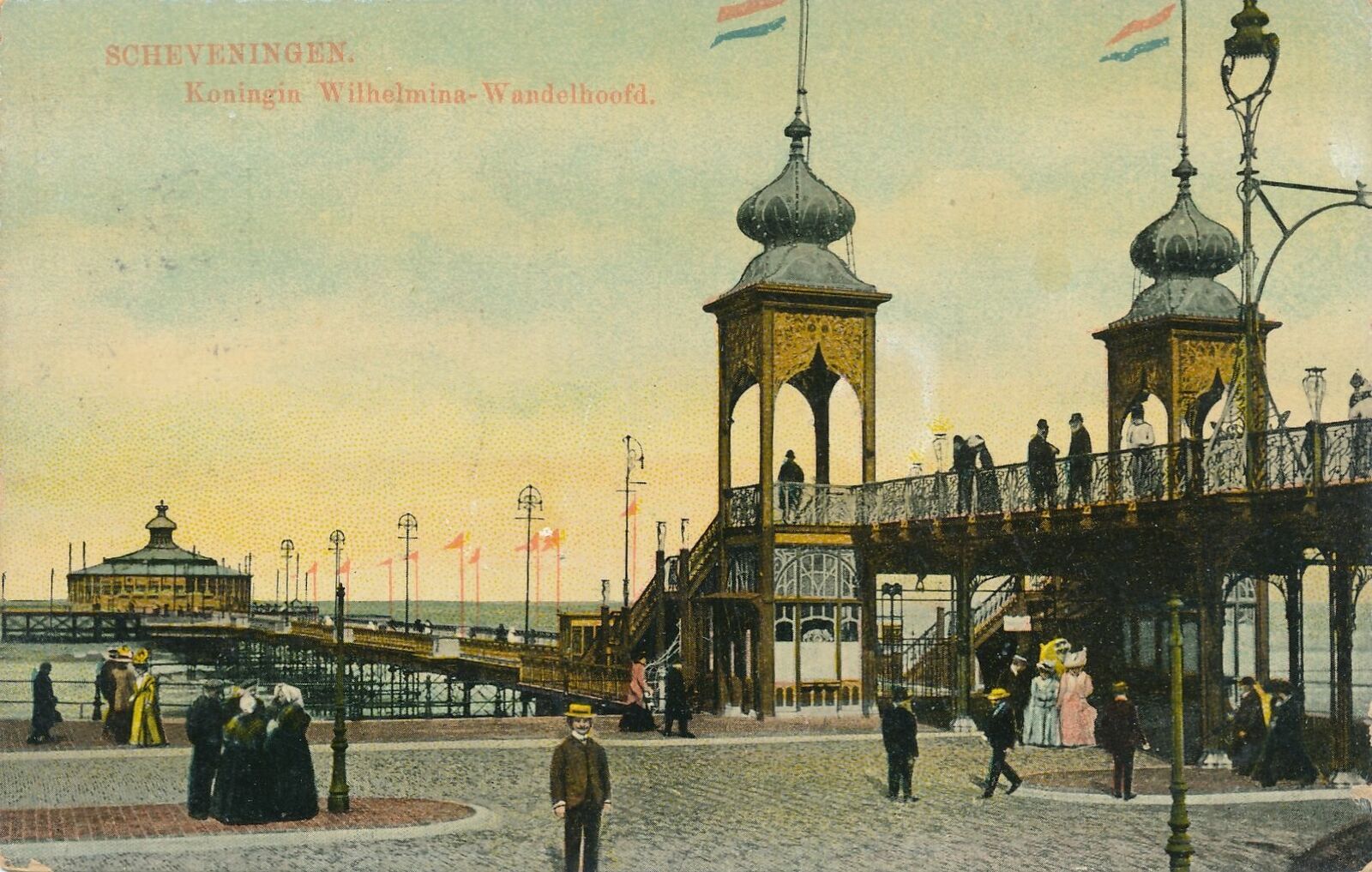 SCHEVENINGEN - Kiningin Wilhelmina-Wandelhoofd - The Hague - Netherlands 1911
