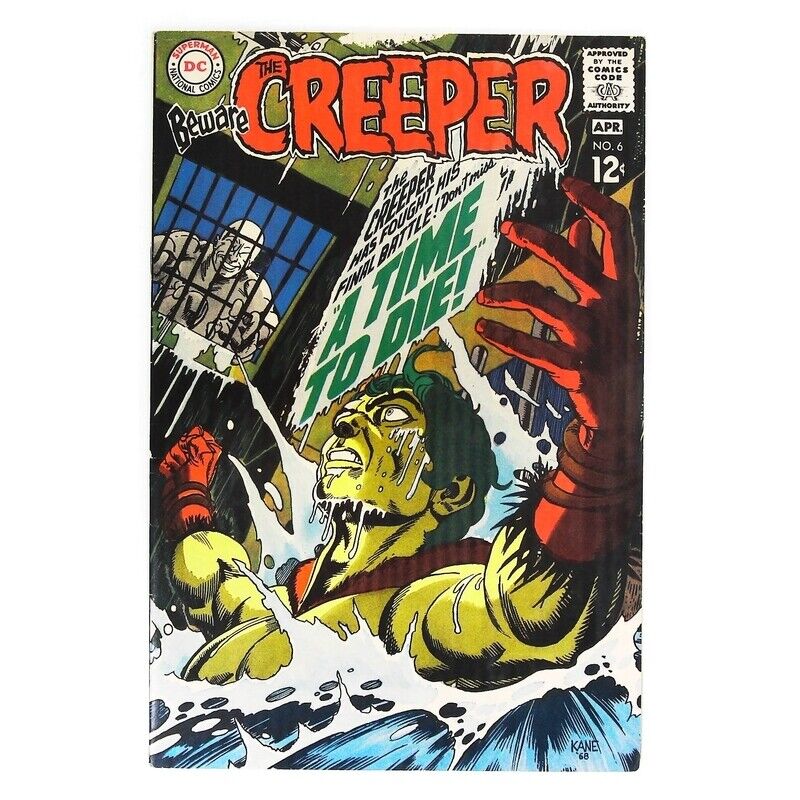 Beware the Creeper #6  - 1968 series DC comics Fine+ Full description below [j\