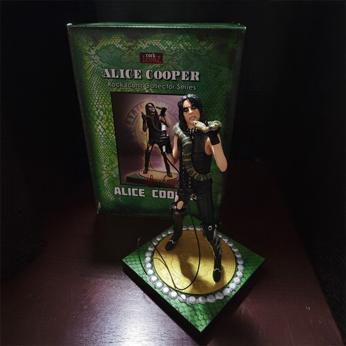 KnuckleBonz Alice Cooper Snake Statue Figure Limited Edition of 3000 Rock Iconz
