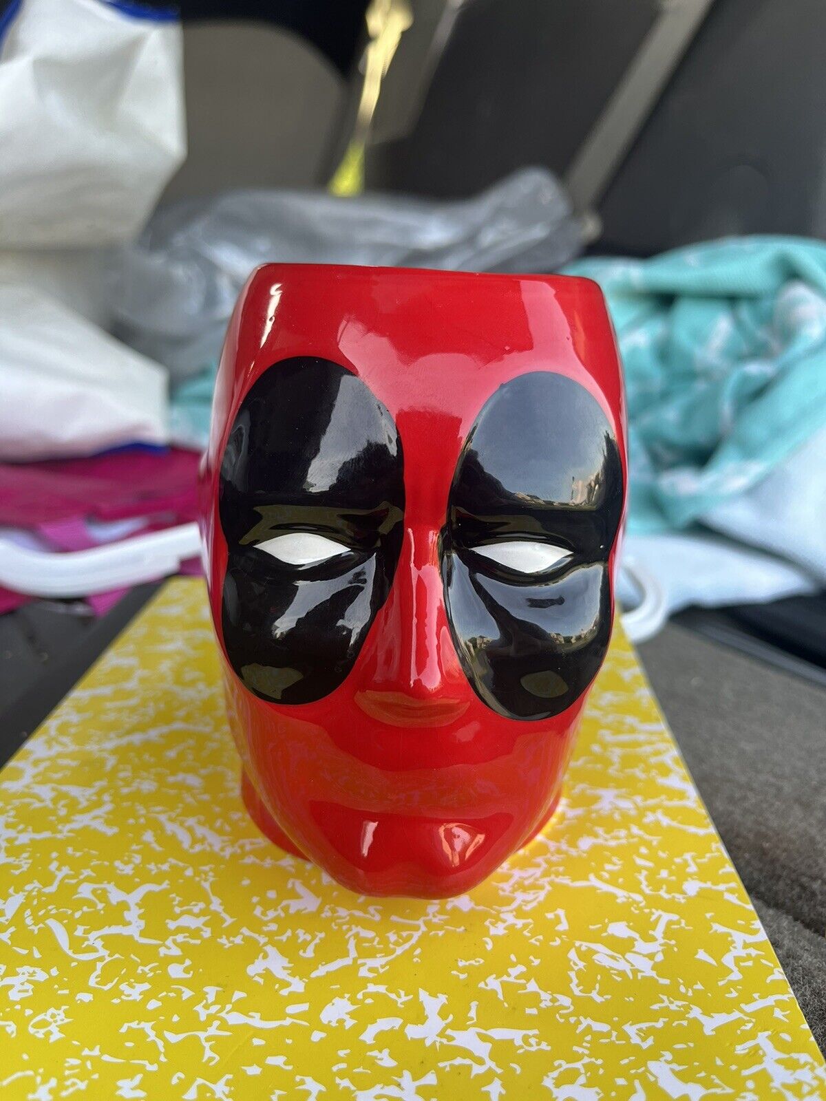 Deadpool Movie Promo Head Ceramic Coffee Mug - Marvel 3D Sculpted 4 1/8\