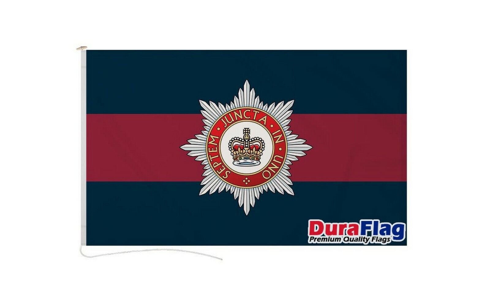 HOUSEHOLD DIVISION WITH CREST DURAFLAG 150cm x 90cm QUALITY FLAG ROPE & TOGGLE