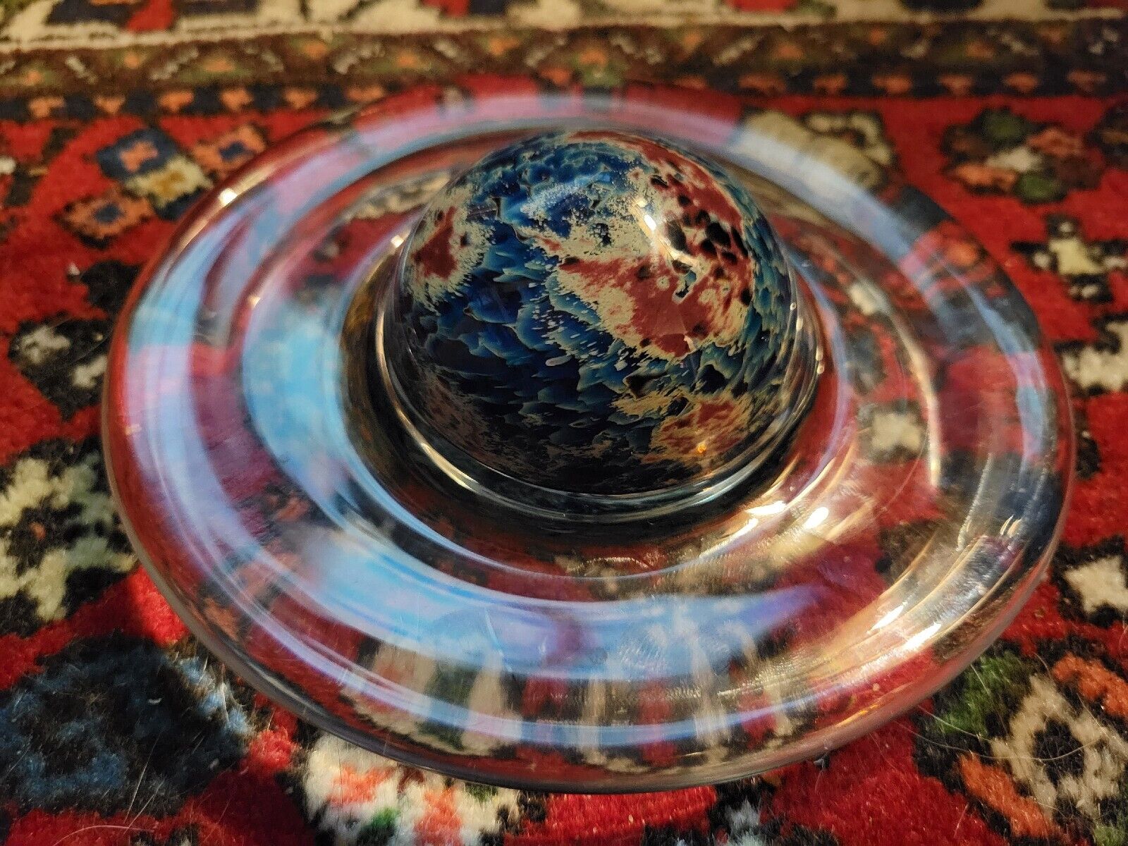 World Of Science SATURN  Glass Paperweight