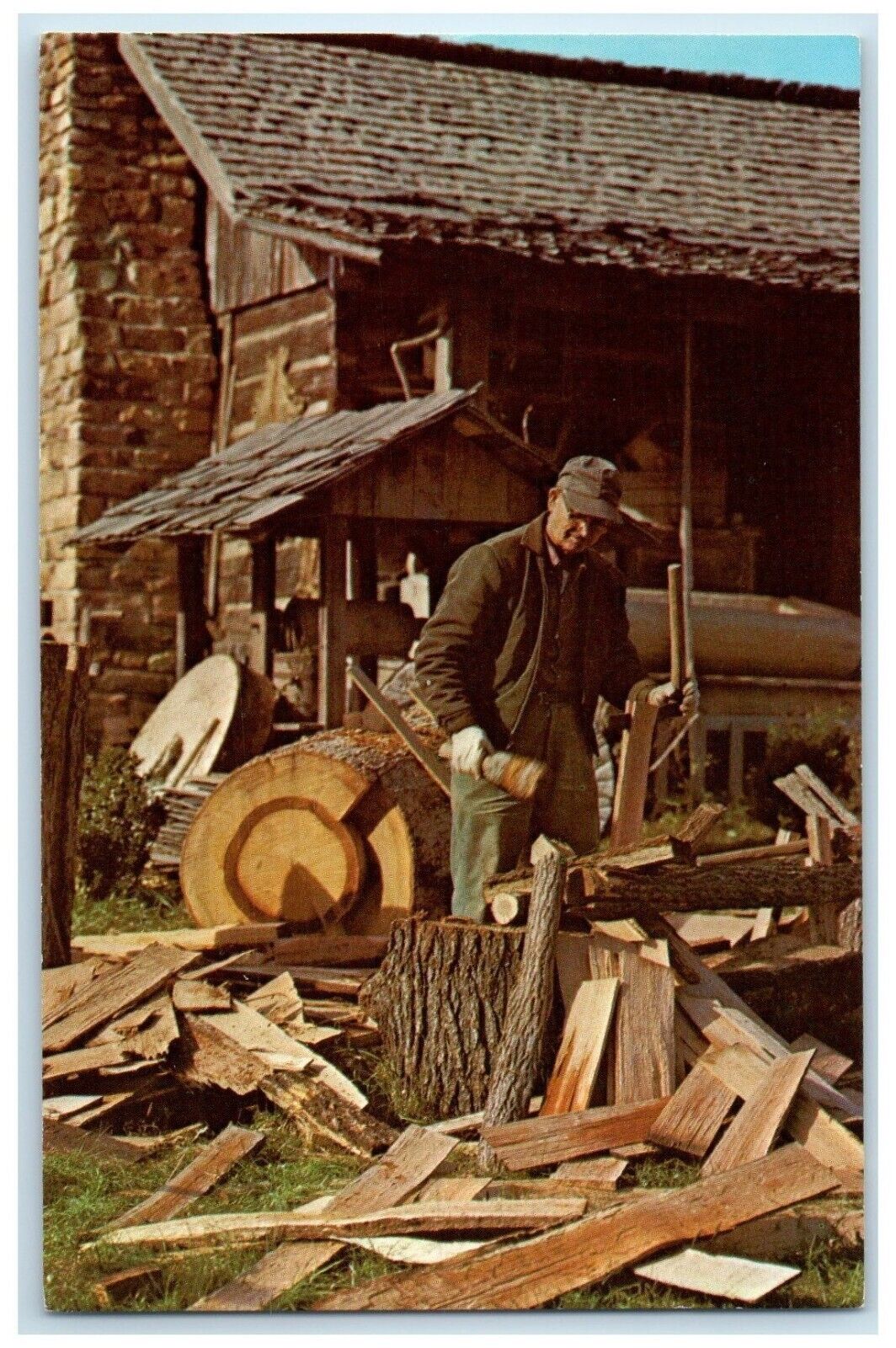 c1960 John Rice Irwin's Museum Appalachia Sherwood Norris Tennessee TN Postcard
