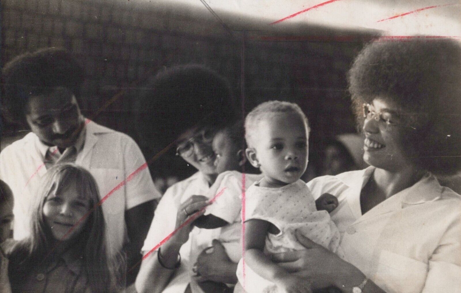 US BLACK PANTHERS ANGELA DAVIS CIVIL RIGHTS 1960s ORIGINAL VINTAGE PHOTO 141