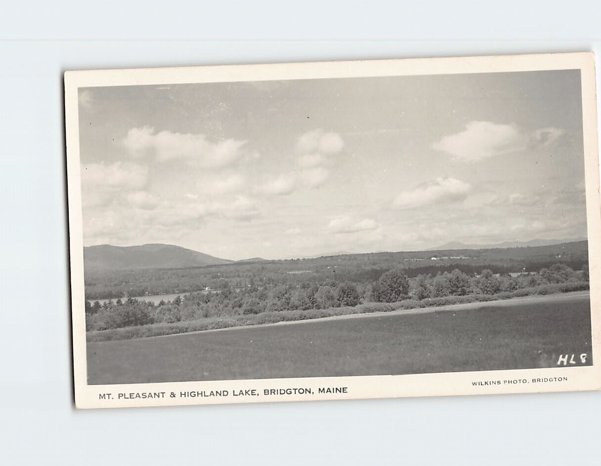 Postcard Mt. Pleasant & Highland Lake Bridgton Maine USA