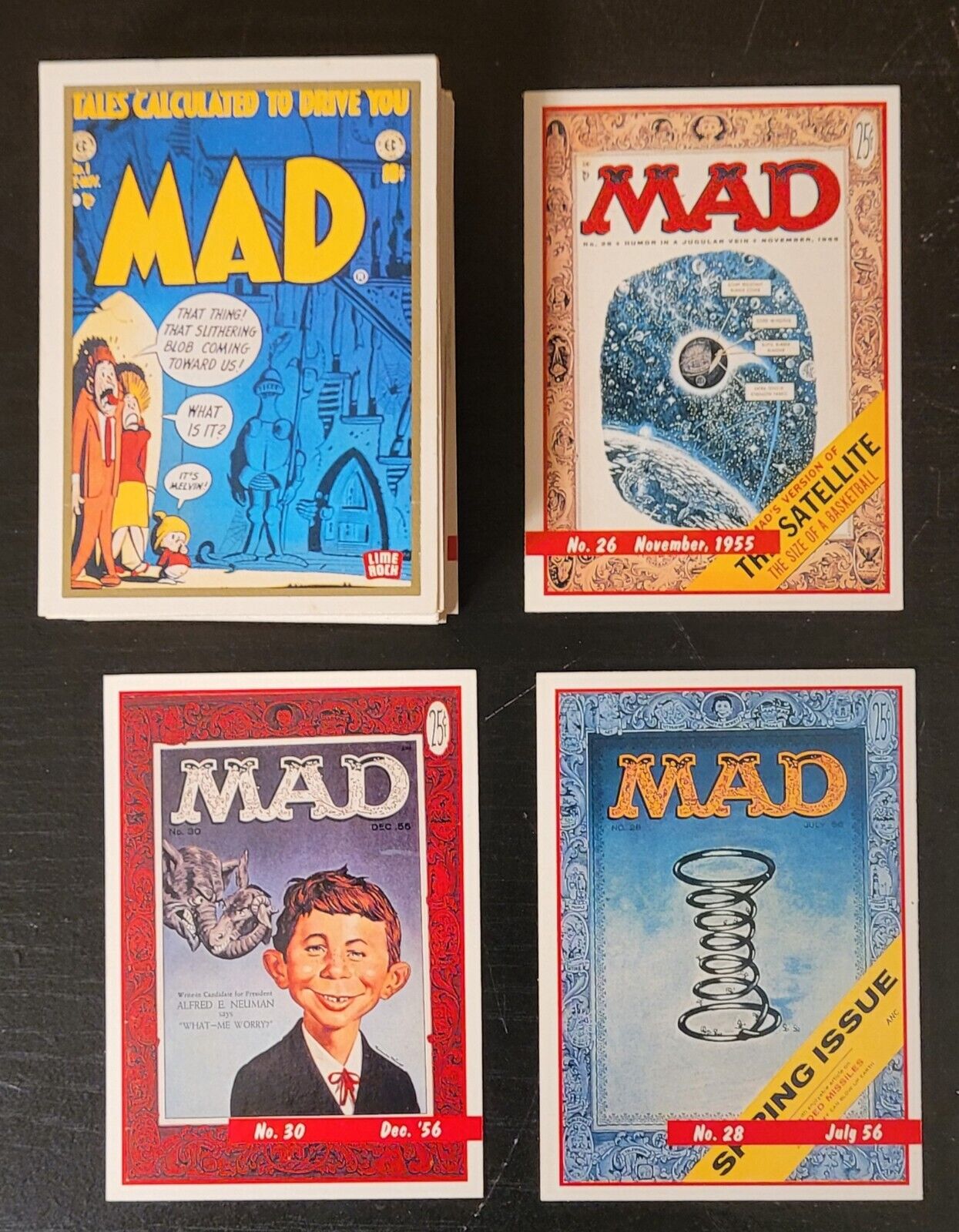 1992 LIME ROCK MAD MAGAZINE TRADING CARDS SERIES 1 COMPLETE SET - 55 CARDS