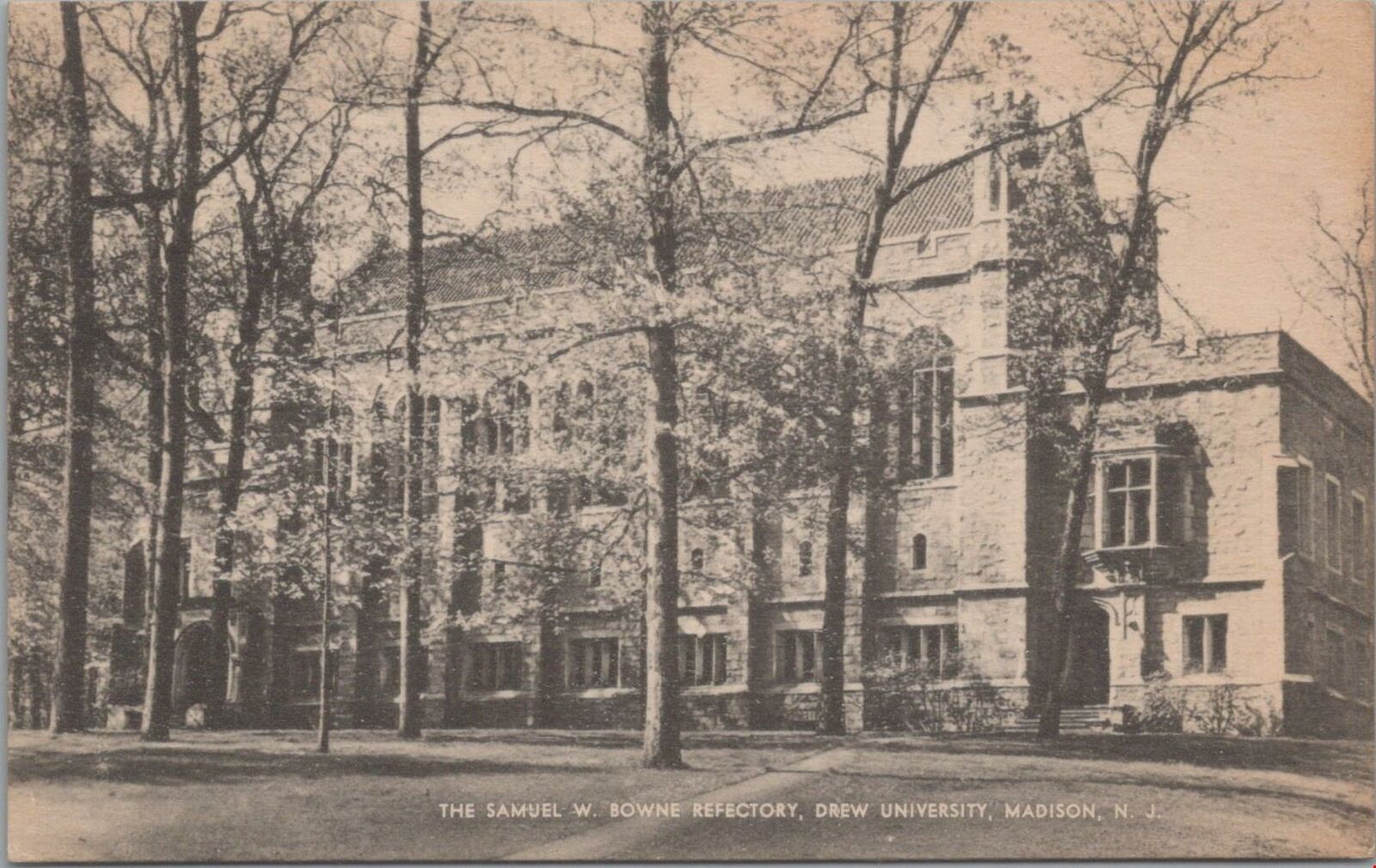 Postcard The Samuel Bowne Refectory Drew University Madison NJ 