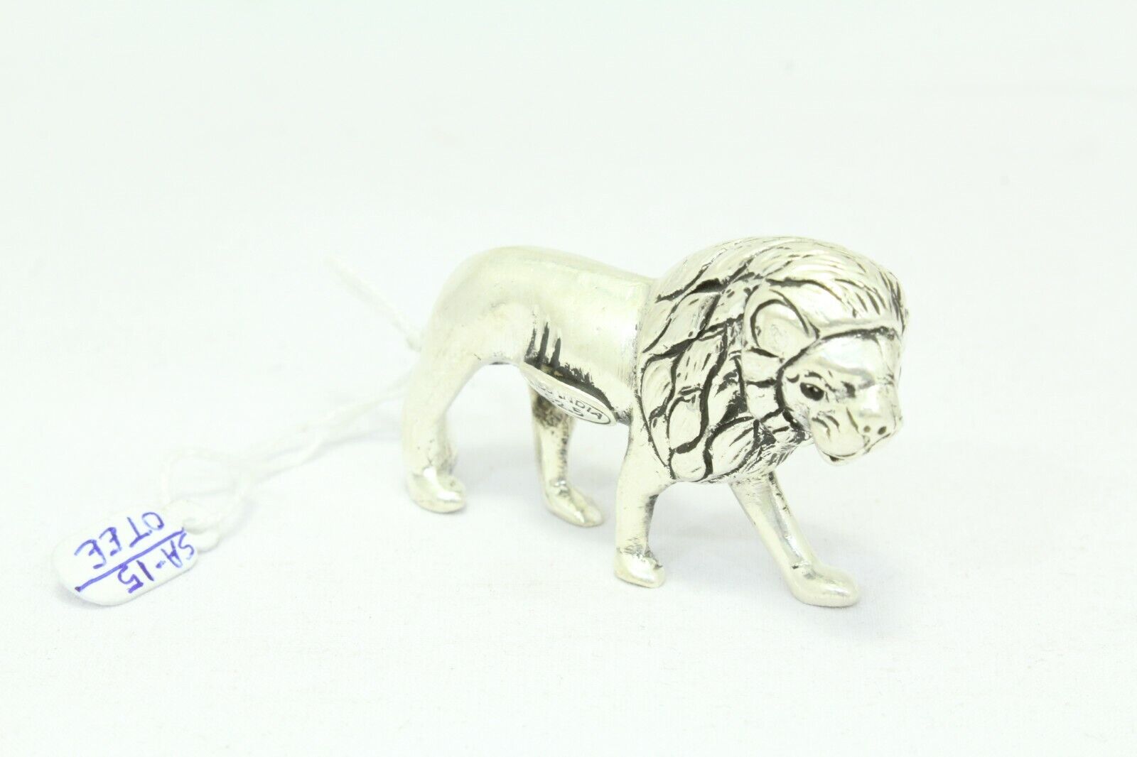 Handmade 925 sterling Silver wild animal Lion figure Home Decorative 48 Gr