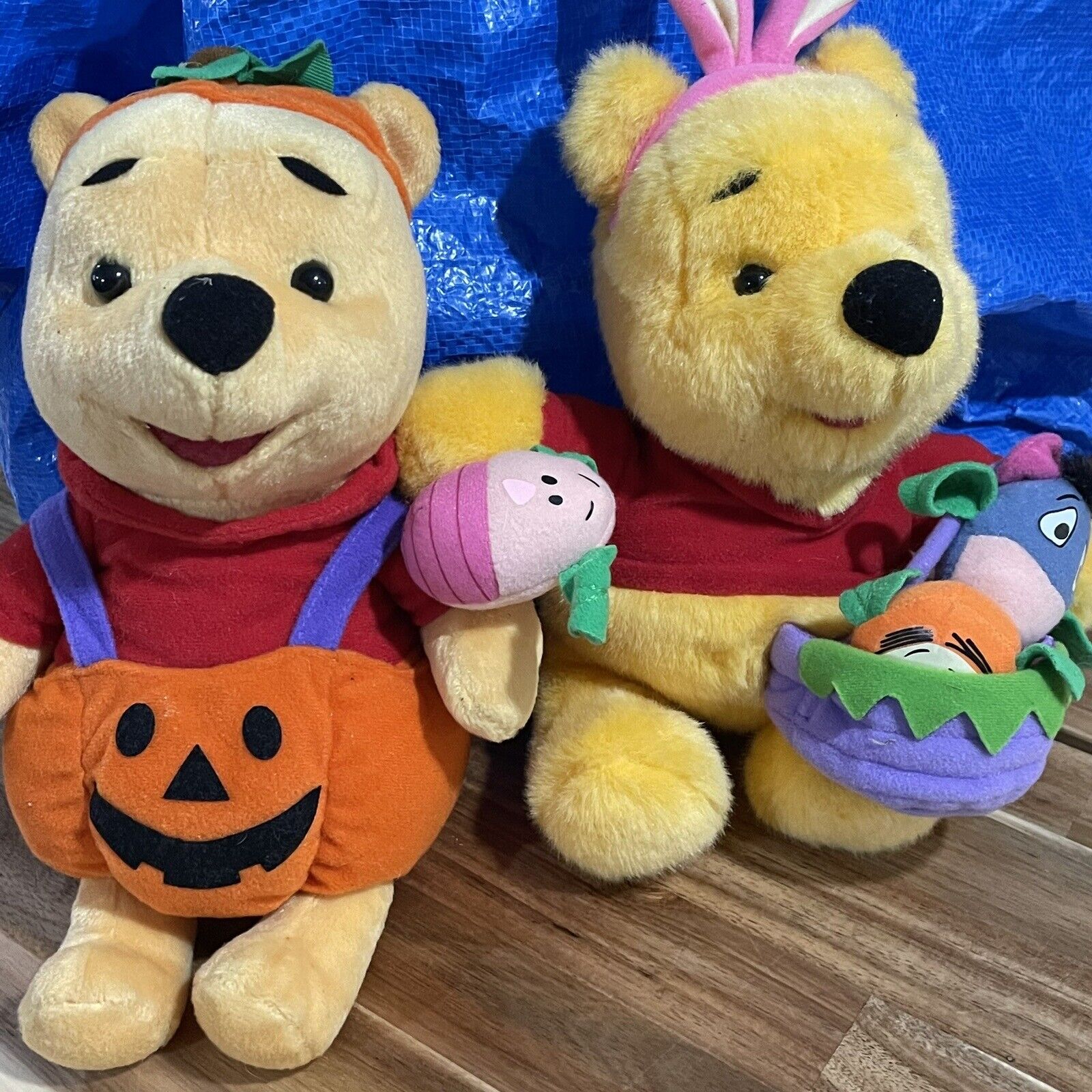 Vintage Winnie The Pooh Halloween Easter Dress Up 90S Plush 10 Inch Mattel