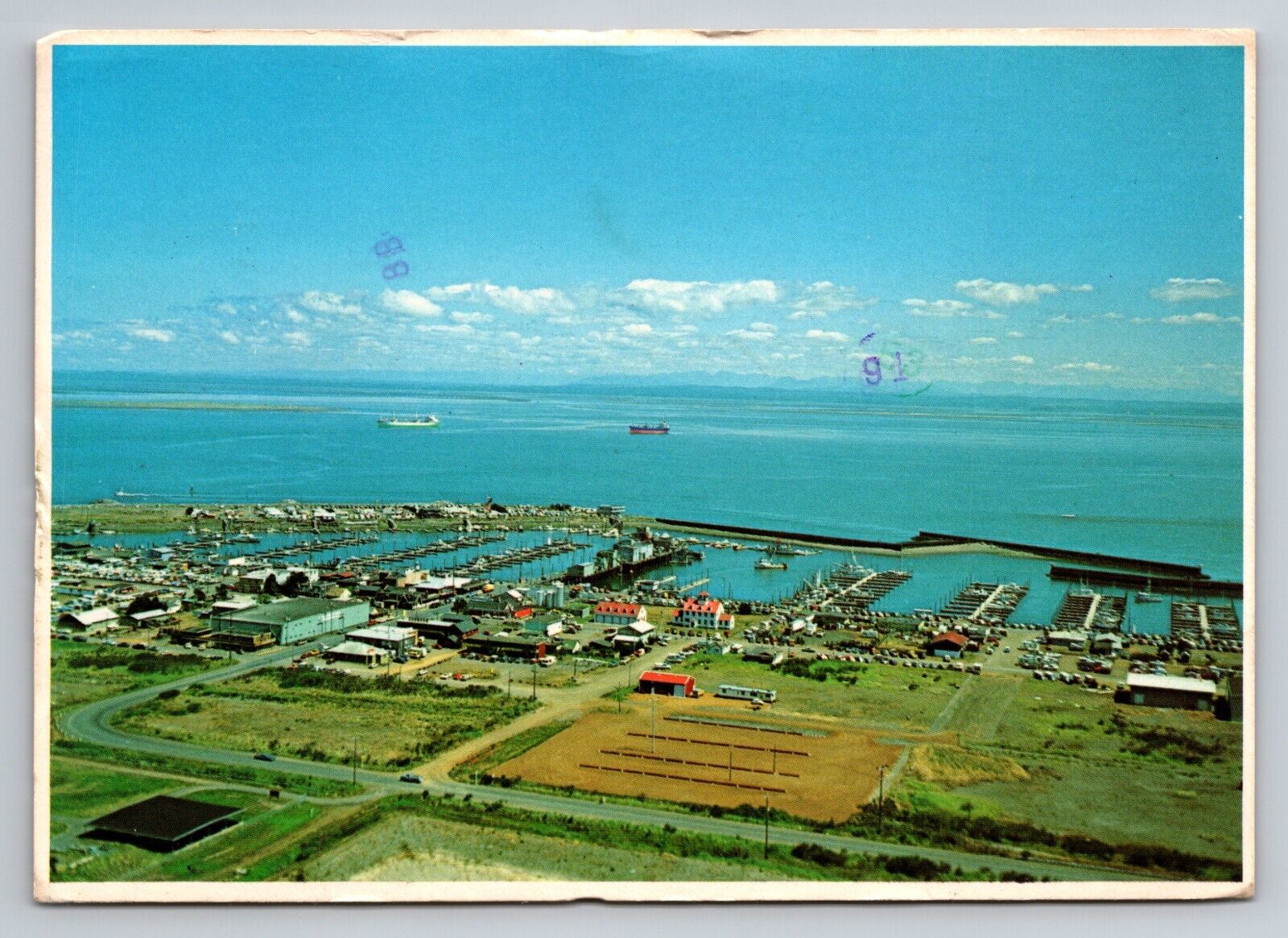 Westport Washington Salmon Capital Of The World Posted 1980 Aerial View