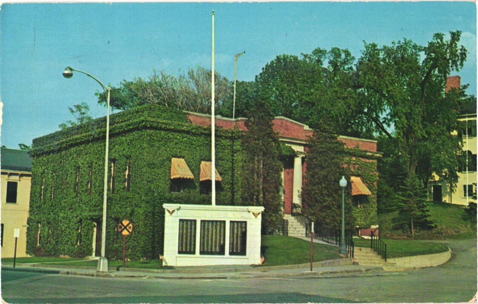 View of Town Office Building With Honor Roll, Hingham, Massachusetts Postcard
