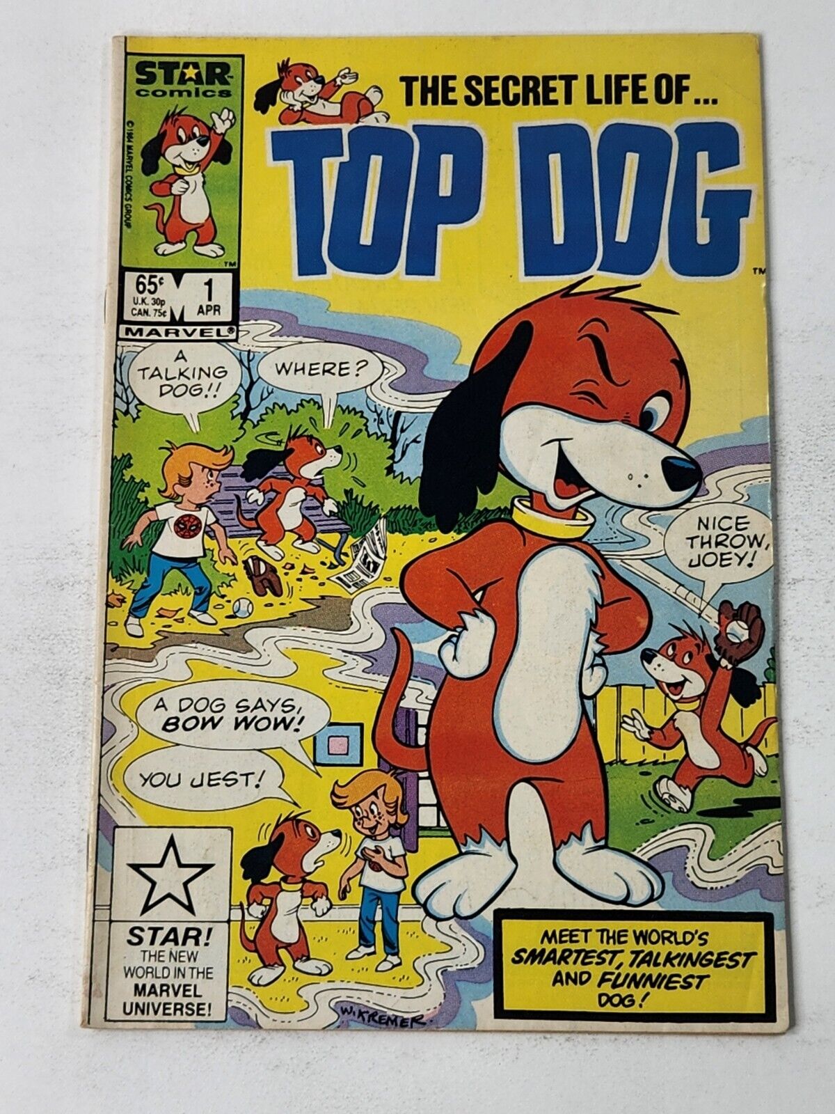 Top Dog 1 DIRECT Marvel/Star Comics Copper Age 1985