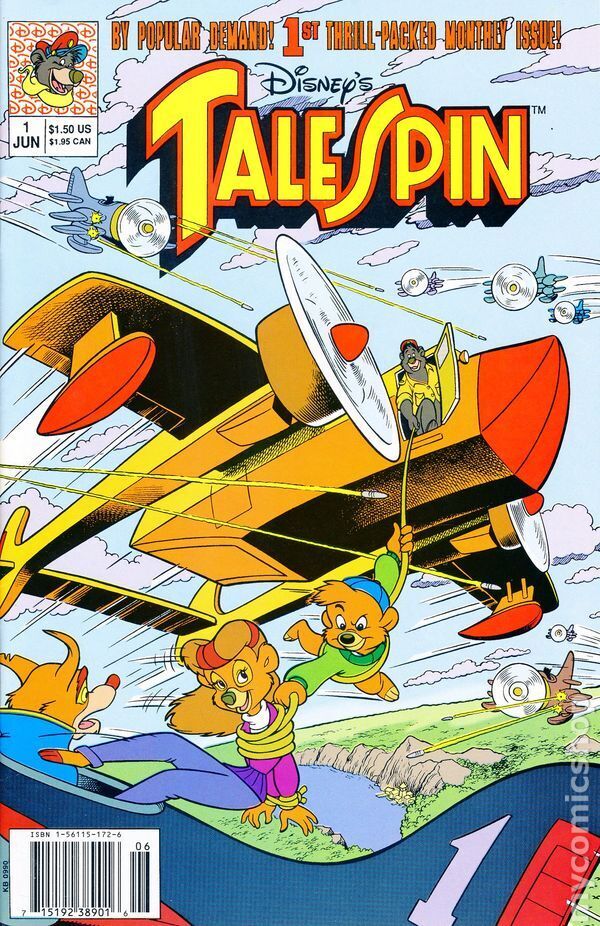 Talespin #1 FN/VF 7.0 1991 Stock Image