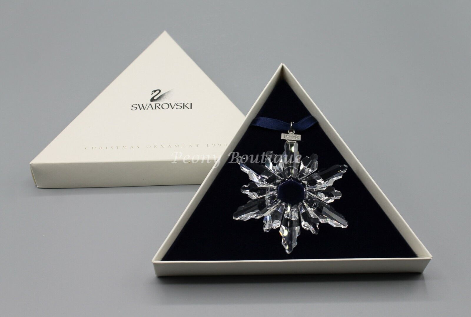 Swarovski 1998 Rare Christmas large star ornament 220073 perfect condition box