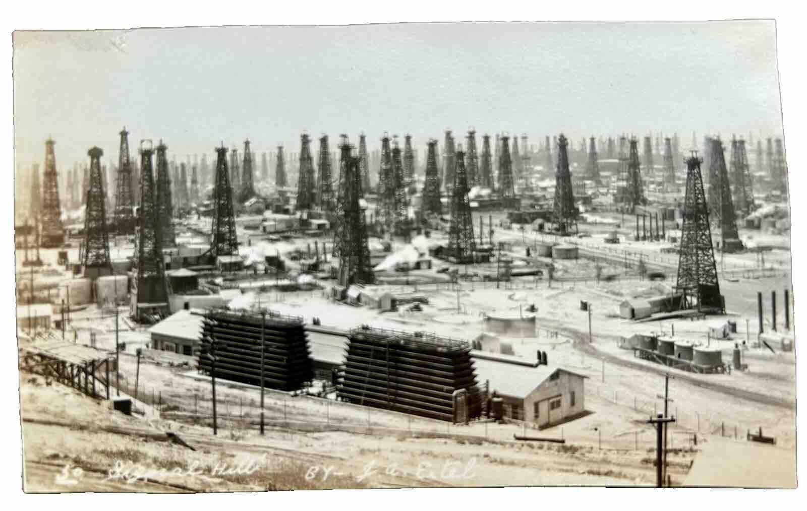 Signal Hill California Real Photo Postcard. RPPC. AZO 1918-1930