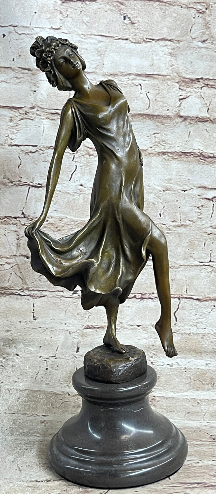Original Milo Art Deco/Nouveau Gypsy Dancer Hot Cast Marble Base Figure Sale