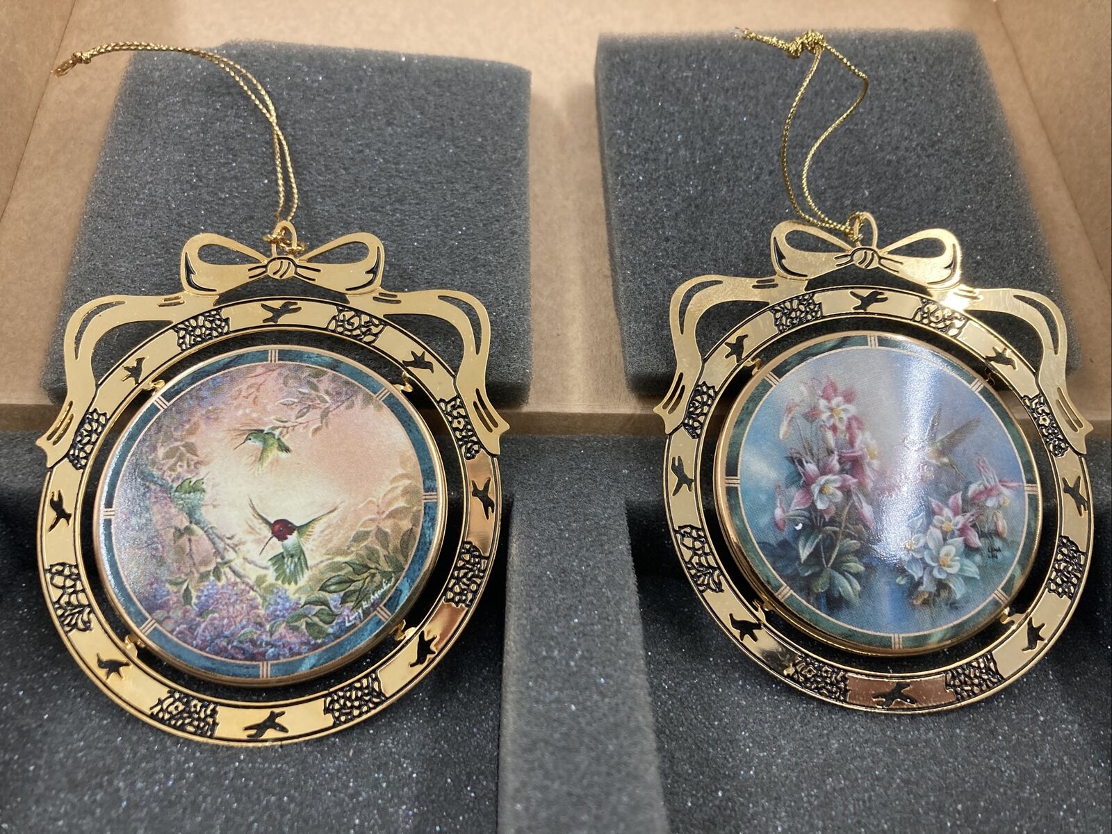 Bradford 4th And 13th Issues Of “Beautiful Hummingbirds” Ornament Collection