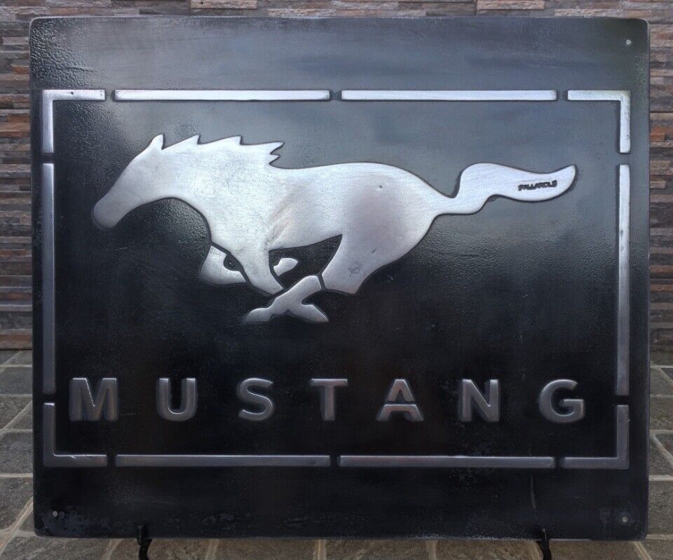 vintage Mustang Metal Sign For Garage