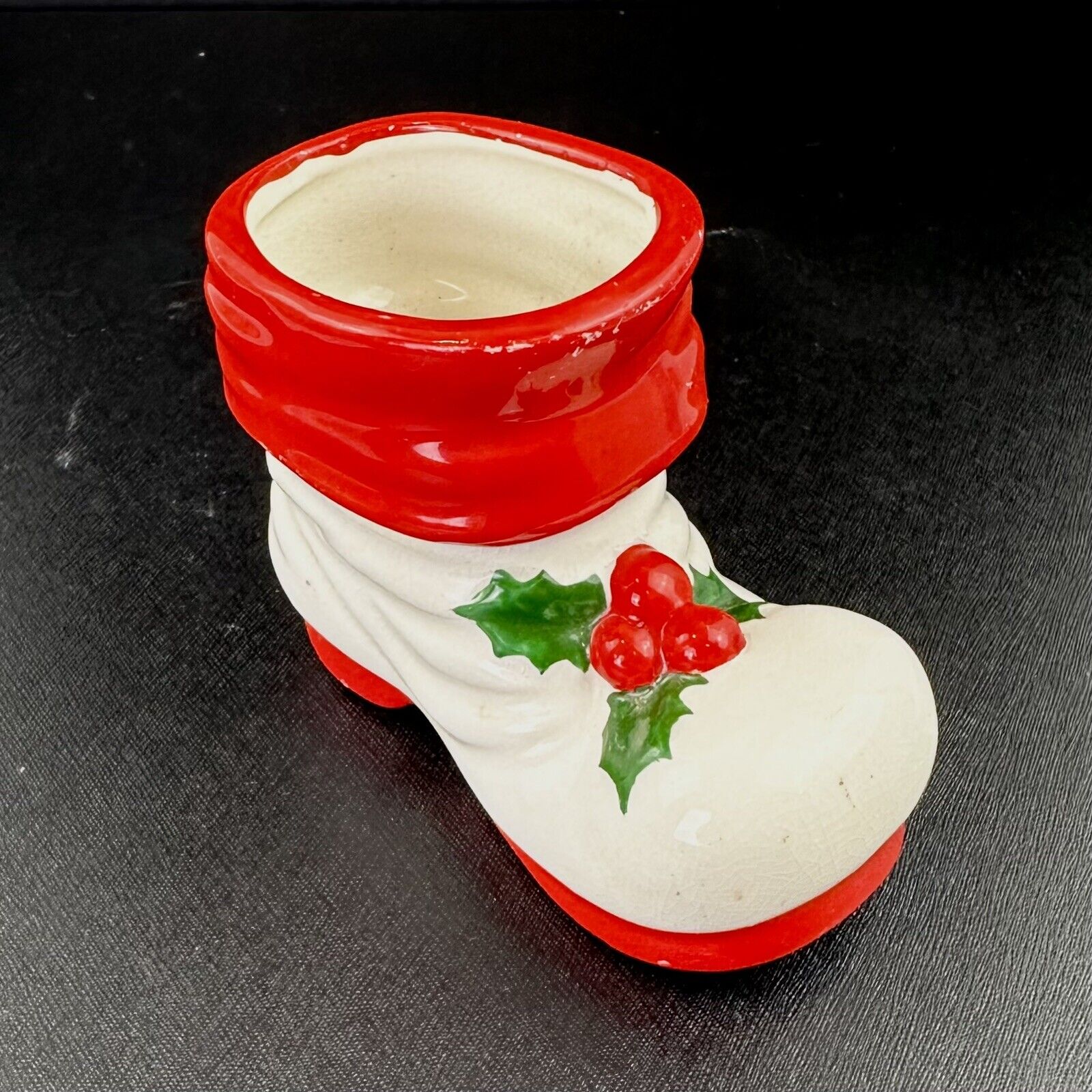 Holt Howard Vintage 1960's Christmas Santa Boot Original HH Sticker Small 3”