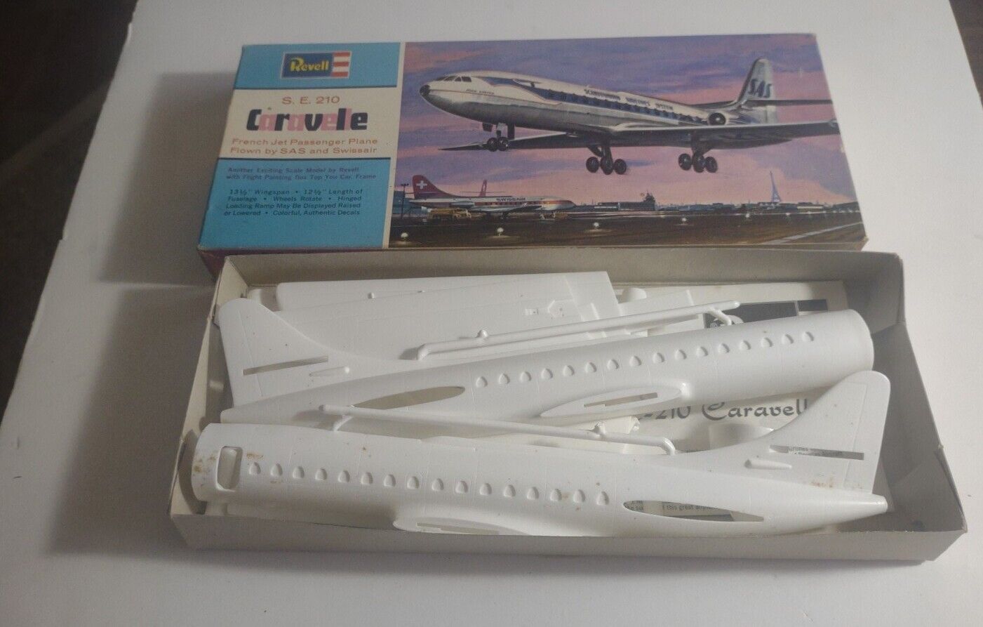 VINTAGE REVELL S.E.210  H-184:12S SCANDINAVIAN AIRLINES SYSTEMS SAS KIT AS IS 