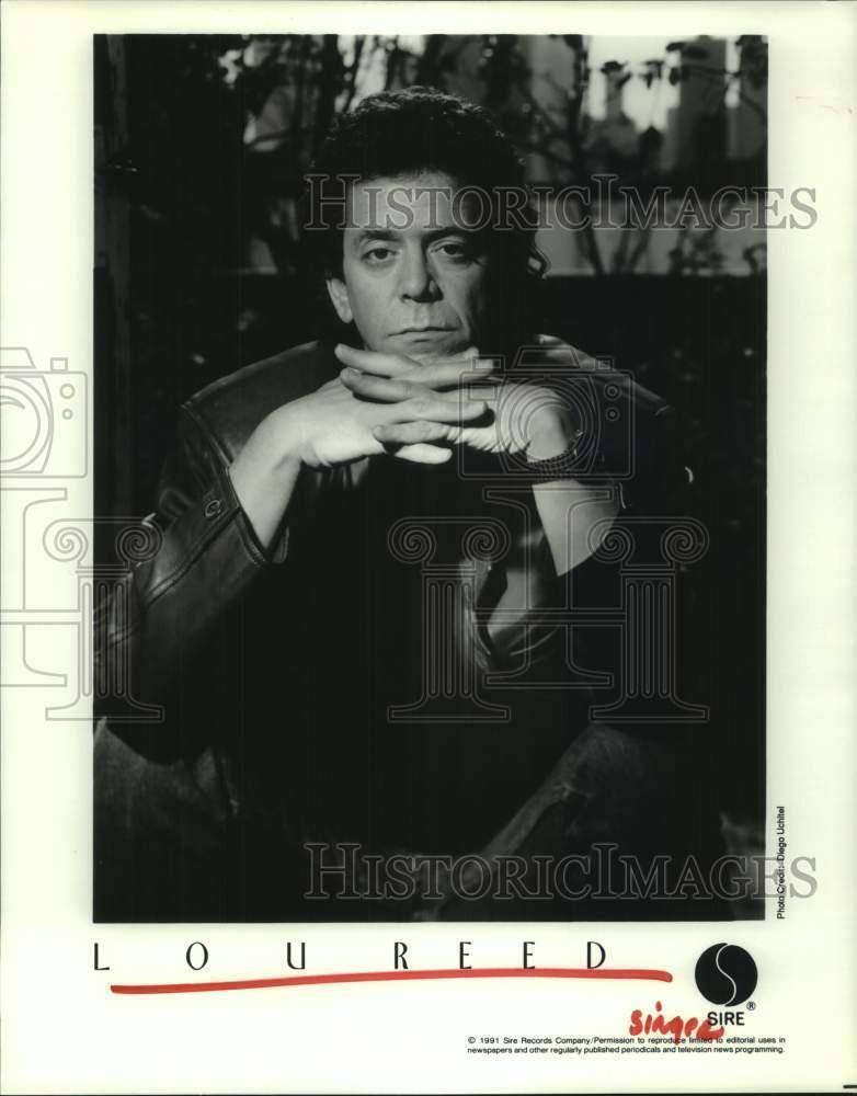1991 Press Photo Musician Lou Reed - hcx43525