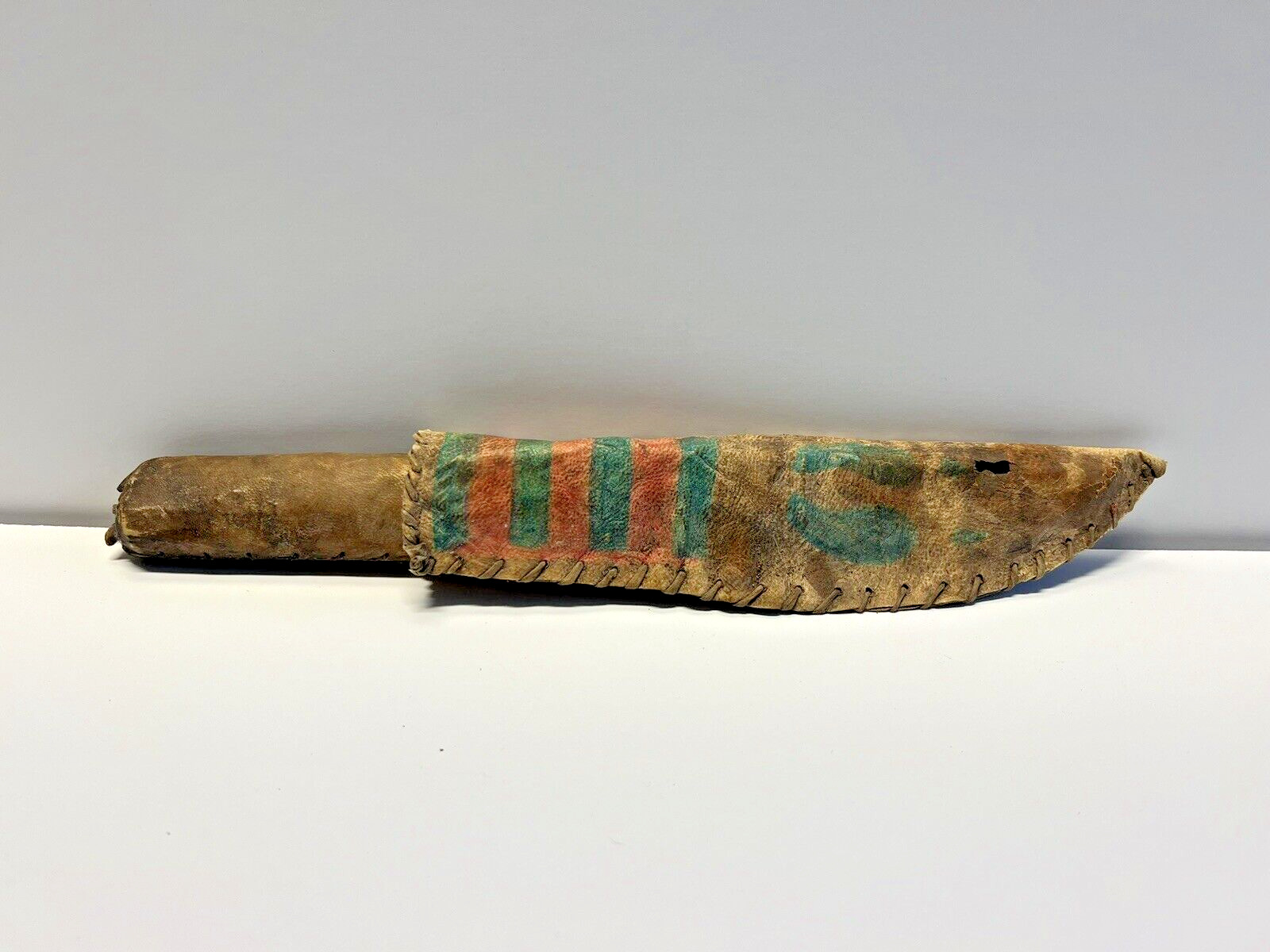 Native American Indian Hide Sheath & Skinning Knife; Late 1800s-1910; Lot 10