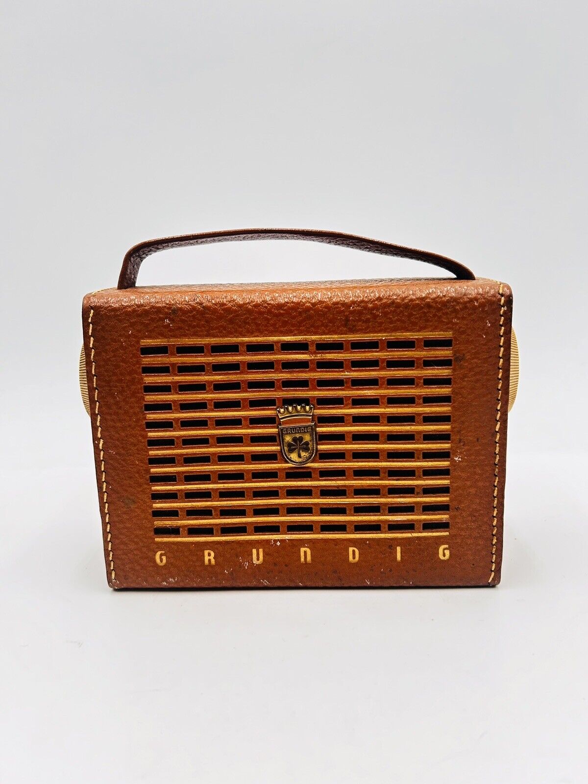 Vintage Grundig Transistor Box Radio 1950’s W Germany Rare Tested And Works