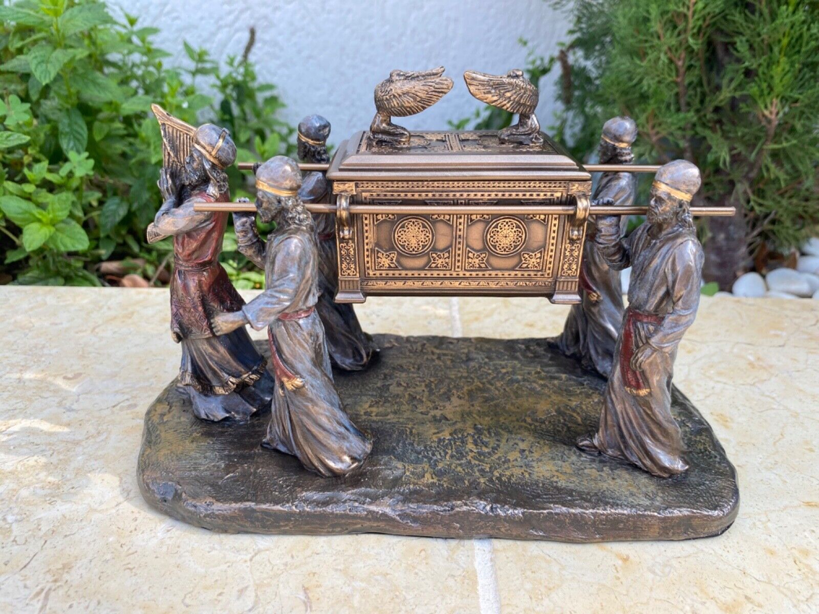 Veronese Design , Ark of the covenant   made of  Cold Cast Bronze Coated resin
