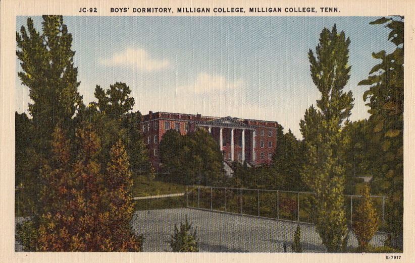 Postcard Boy's Dormitory Milligan College Milligan College TN 