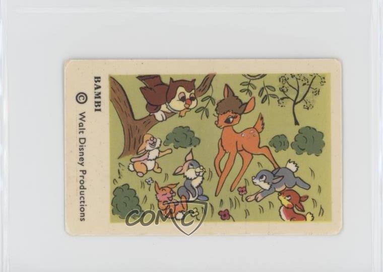 1966 Dutch Gum Disney Unnumbered Copyright at Bottom Bambi f5h