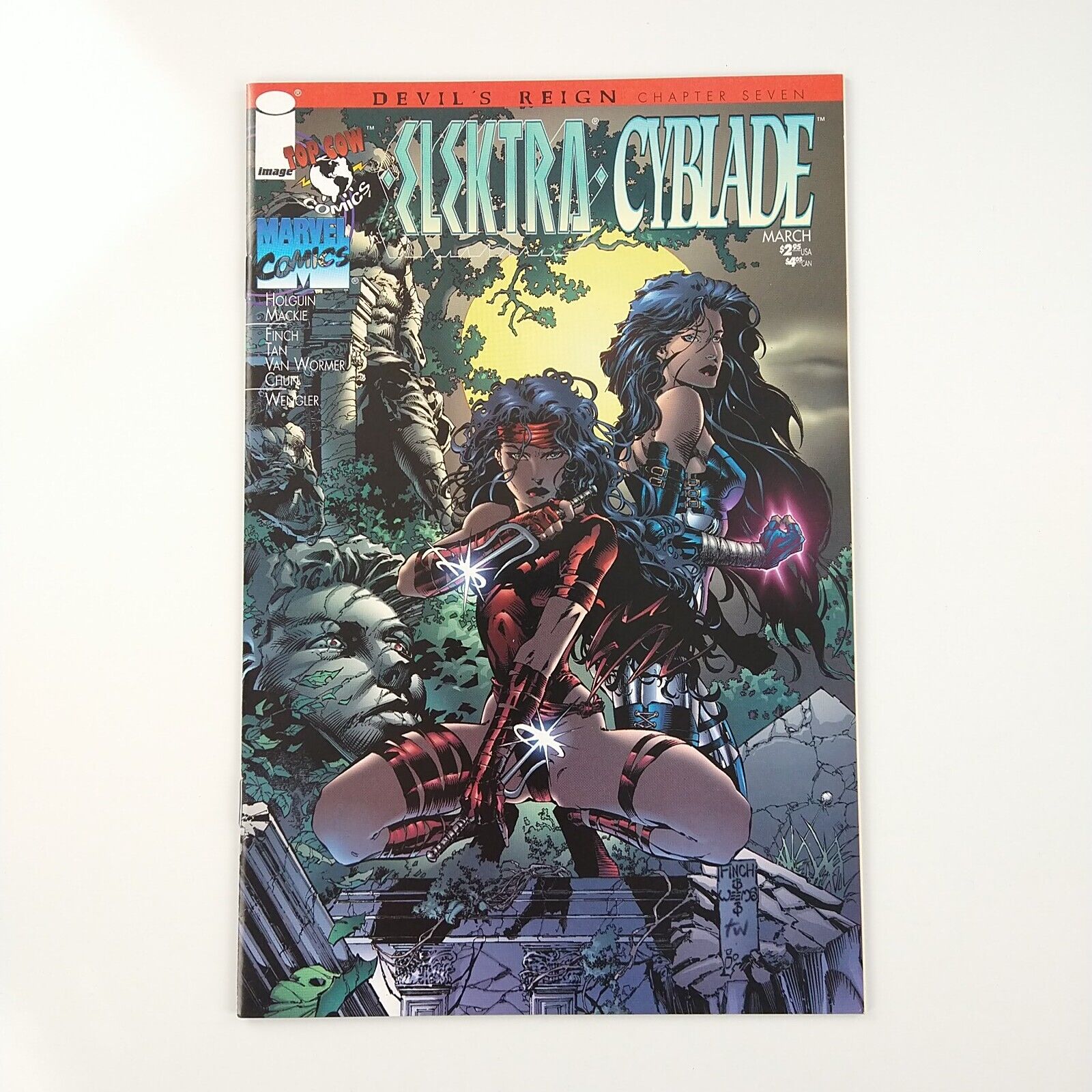 Elektra Cyblade #1 NM- Devil's Reign Chapter 7 (1997 Marvel Comics)