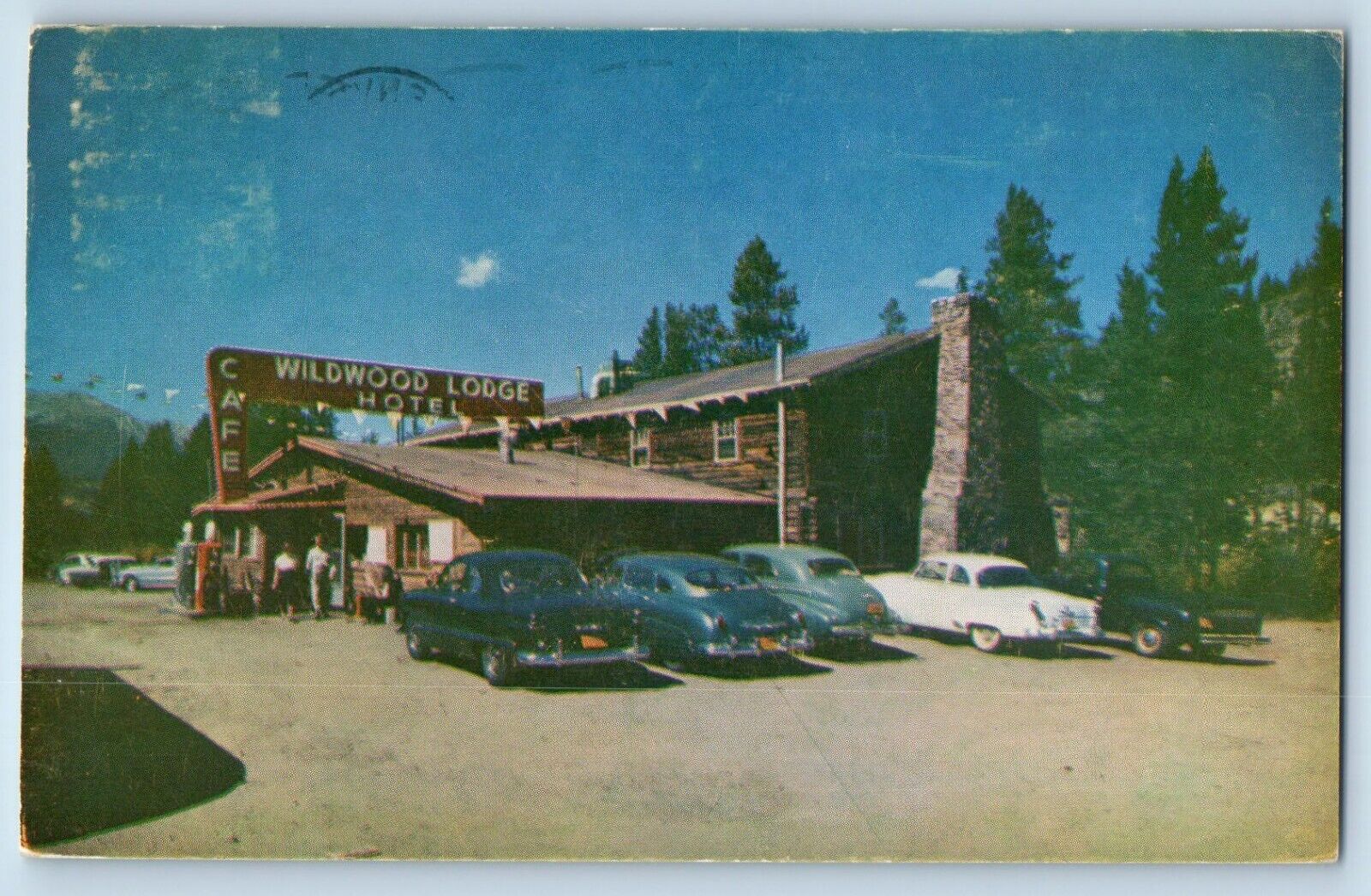 Dillon Colorado Postcard Greetings Wildwood Lodge Minowitz c1954 Vintage Antique