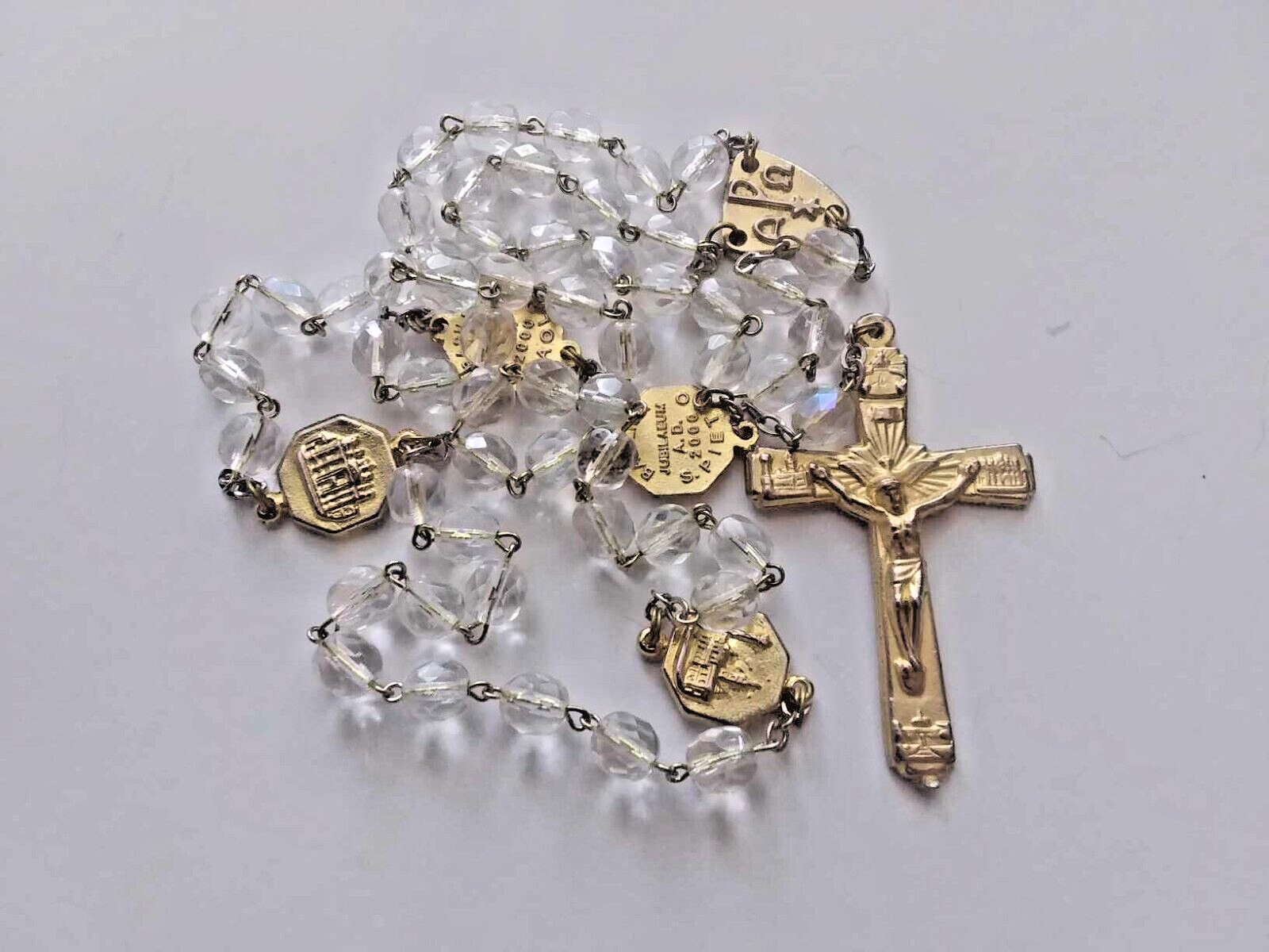 POPE JOHN PAUL II BLESSED VATICAN JUBILEE ROSARY A.D 2000 FOR CHILDHOOD FRIEND