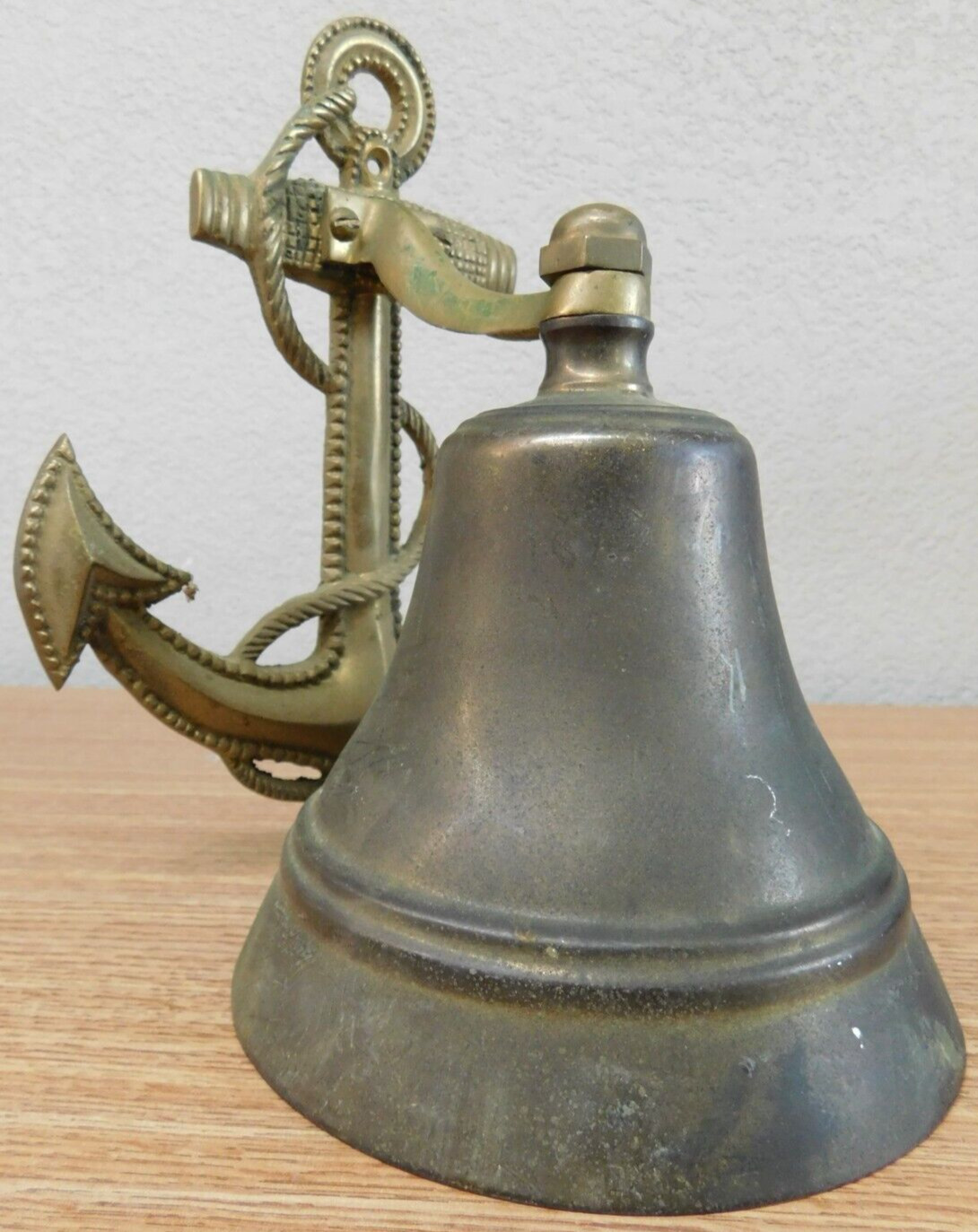 Vintage Solid Brass Large Sailor\'s Bell Antique Rare