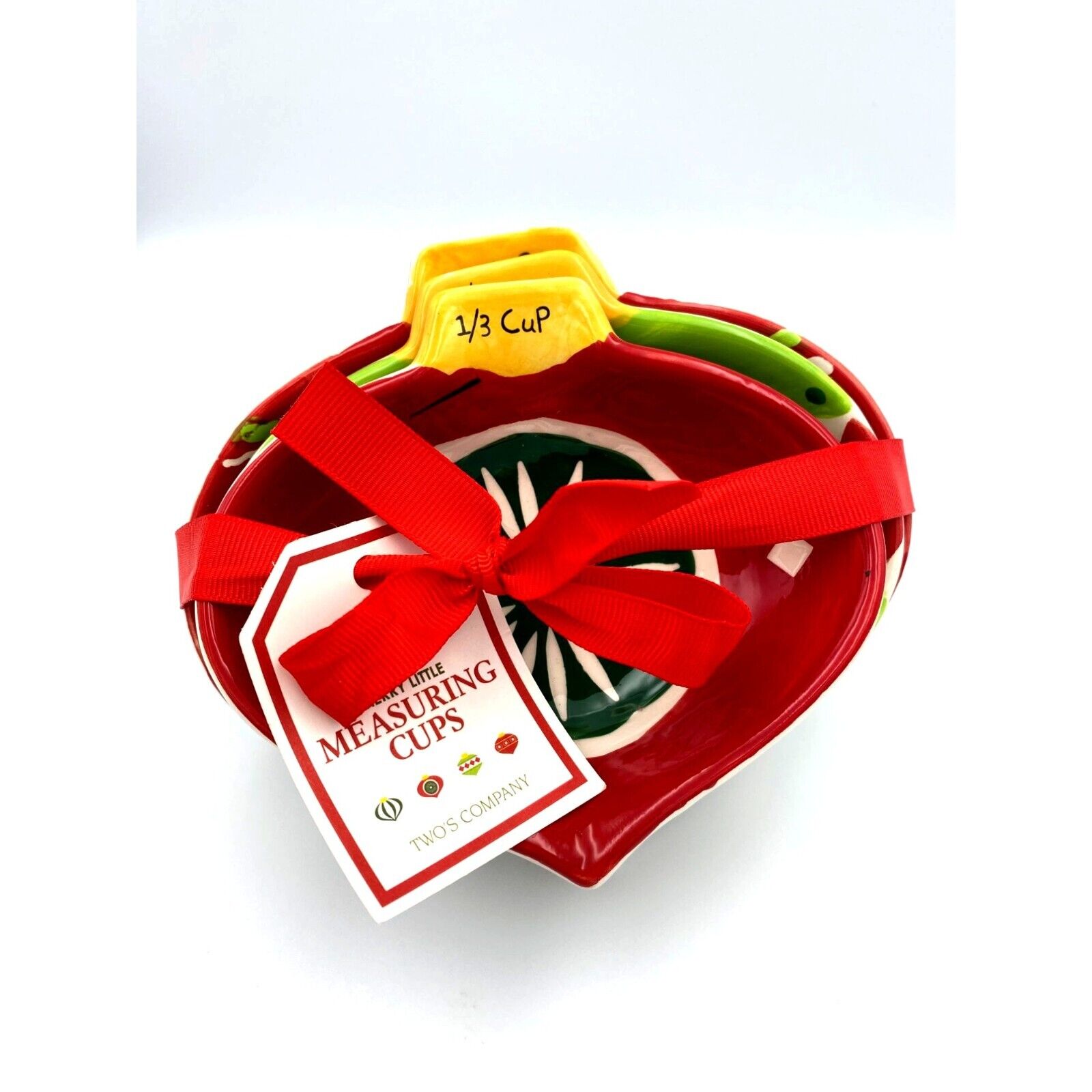 Colorful Heart-Shaped Measuring Cups By Two\'s Company