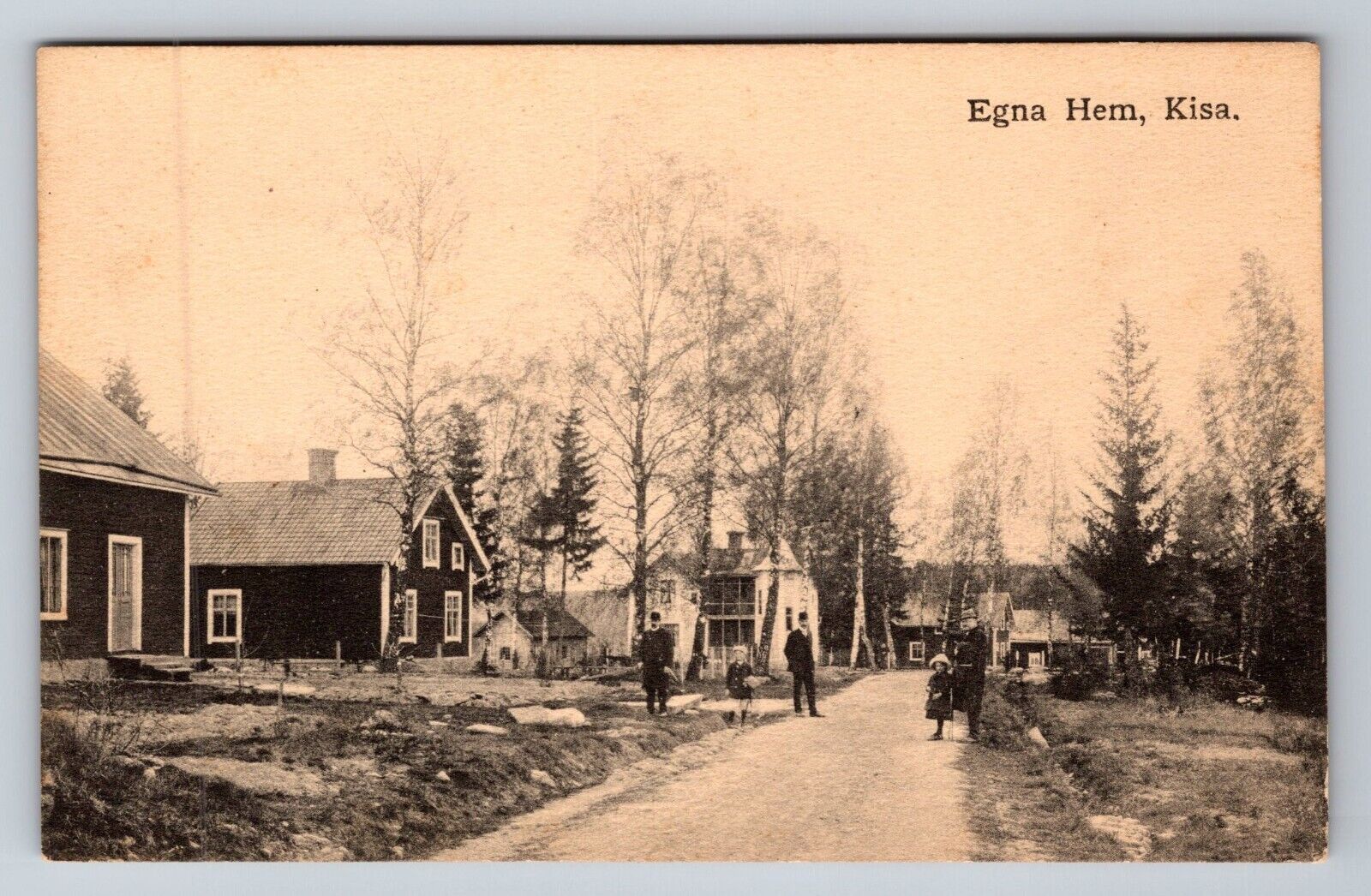 Home Owners Street View Egna Hem, Kisa, Ostergotland, Sweden Unposted Postcard