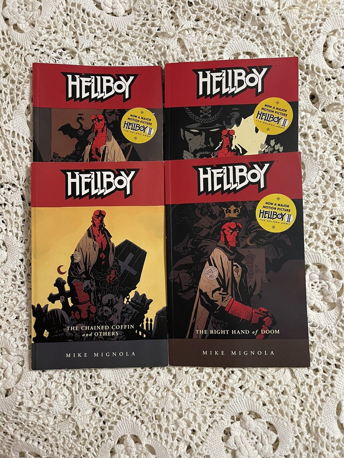 Hellboy by Mignola Paperback Graphic Novel Series 1-4 Dark Horse Books