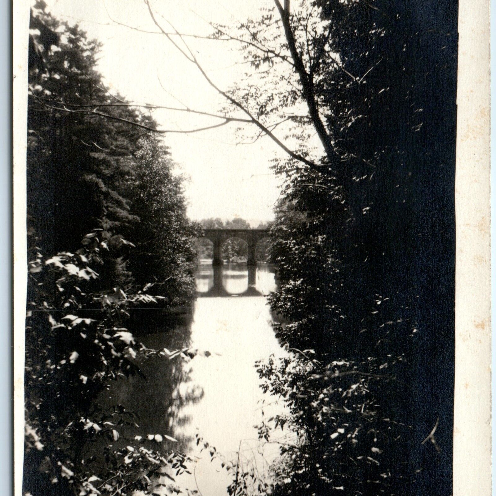 c1910s Bernardston, Massachusetts Old Mill Pond Bridge Real Photo MA Mass A154