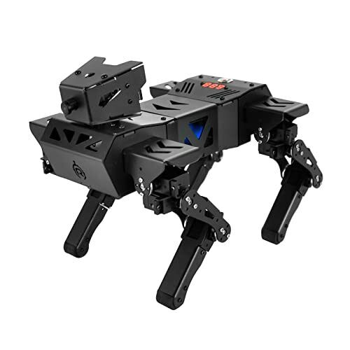 XiaoR GEEK Bionic Robot Dog Kit, 12 DOF Programmable Metal STEM Learning Toy, Bi