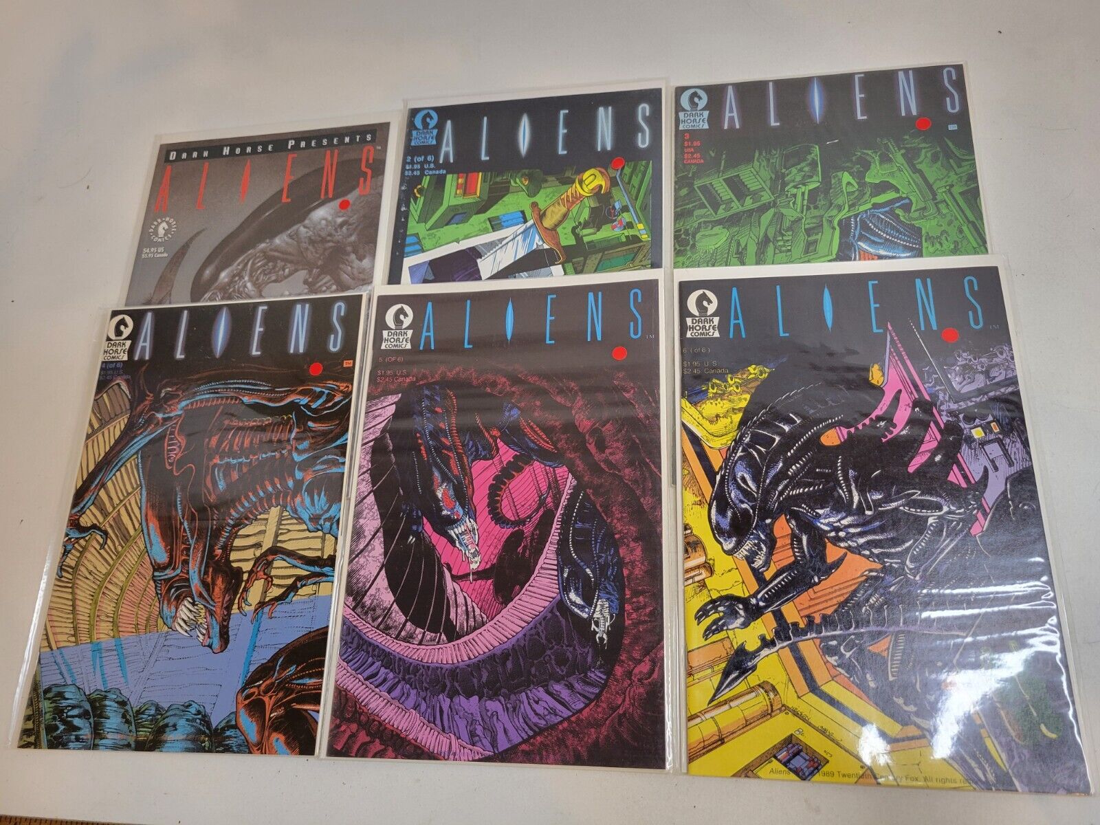 Aliens Comics Issues #1 - #6 Dark Horse Presents