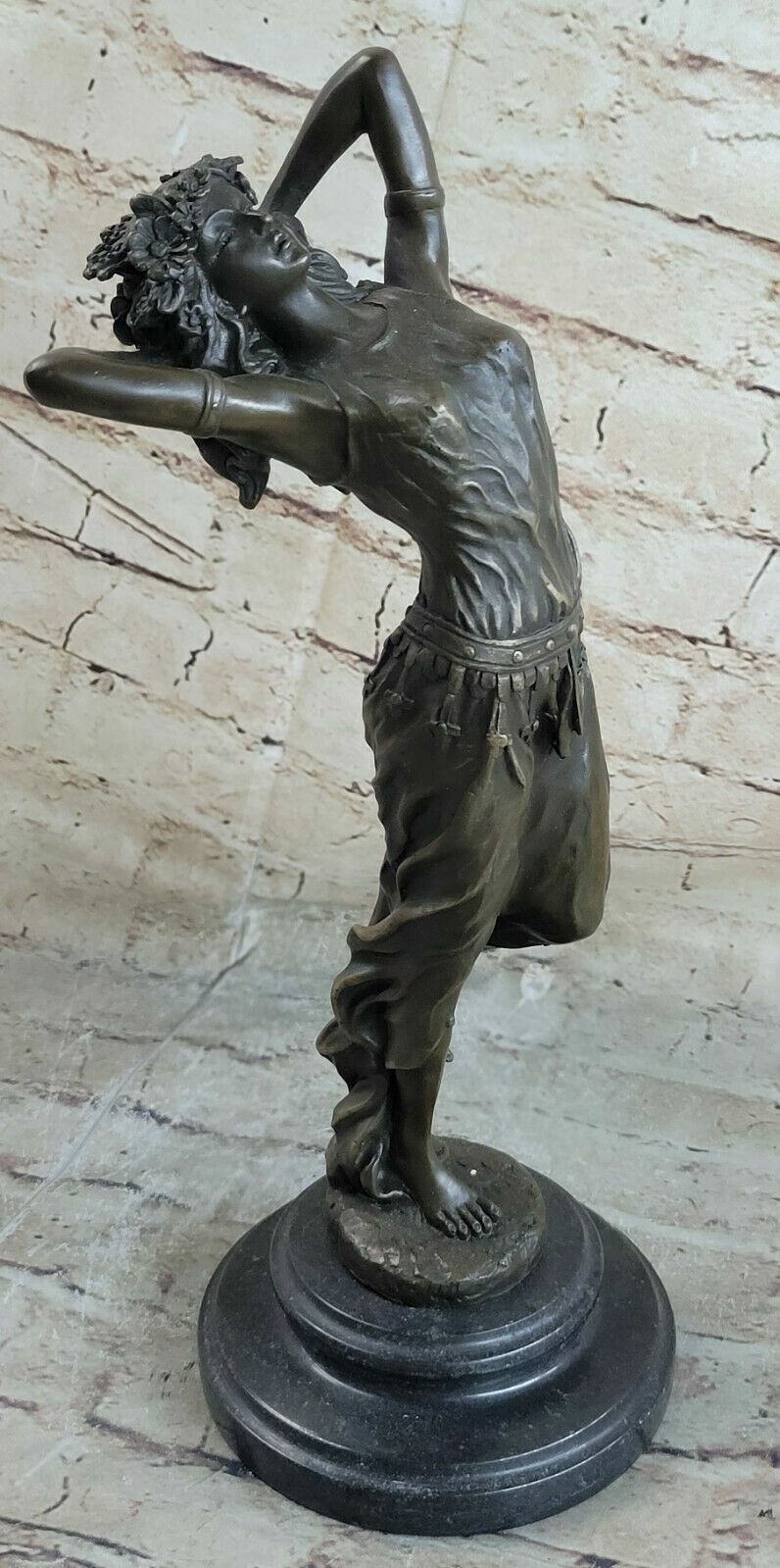 Hand Made Turkish Dancer Bronze Statue by Cesaro Home Office Decoration Deco Art