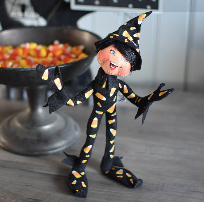 Annalee Halloween Candy Corn Elf 9\