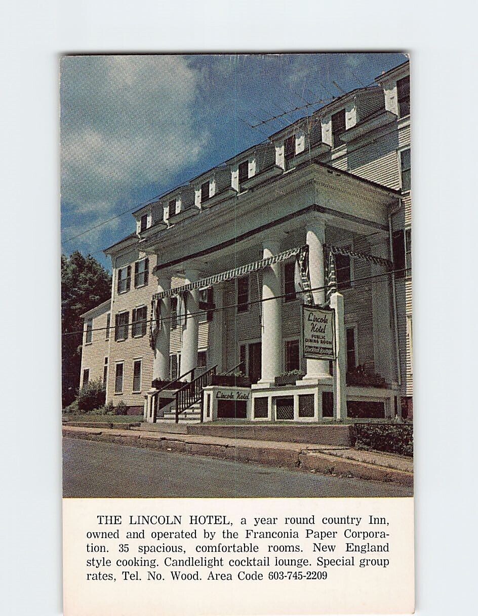 Postcard The Lincoln Hotel Lincoln New Hampshire USA