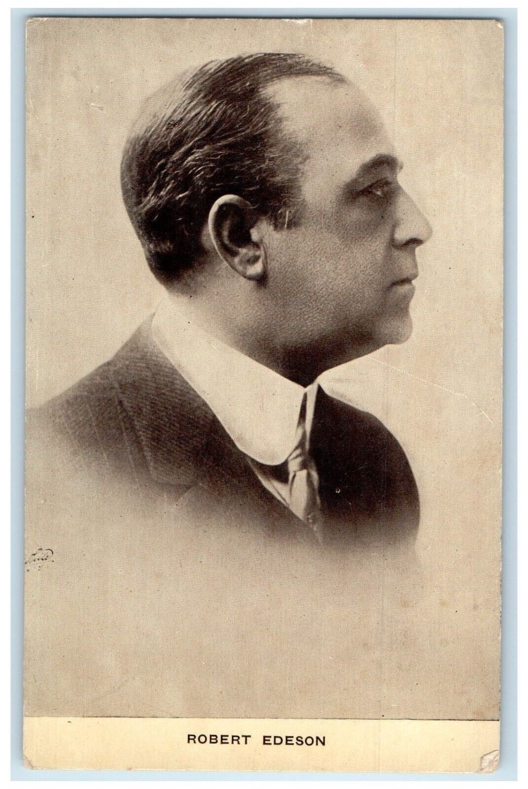 c1910\'s Robert Edeson Actor Vaudville Studio Portrait Unposted Antique Postcard
