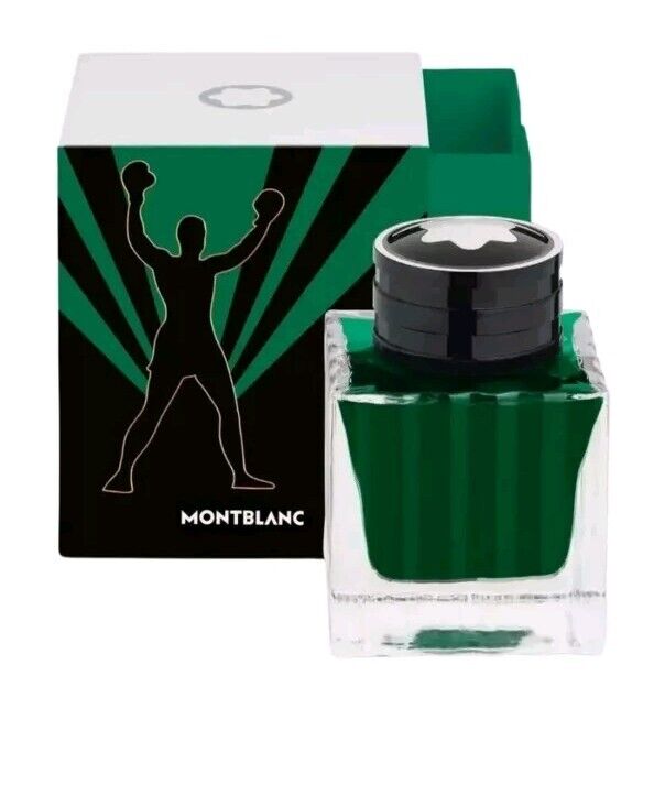 Montblanc Fountain Pen Ink 50ml Great Characters Muhammad Ali Green 130298