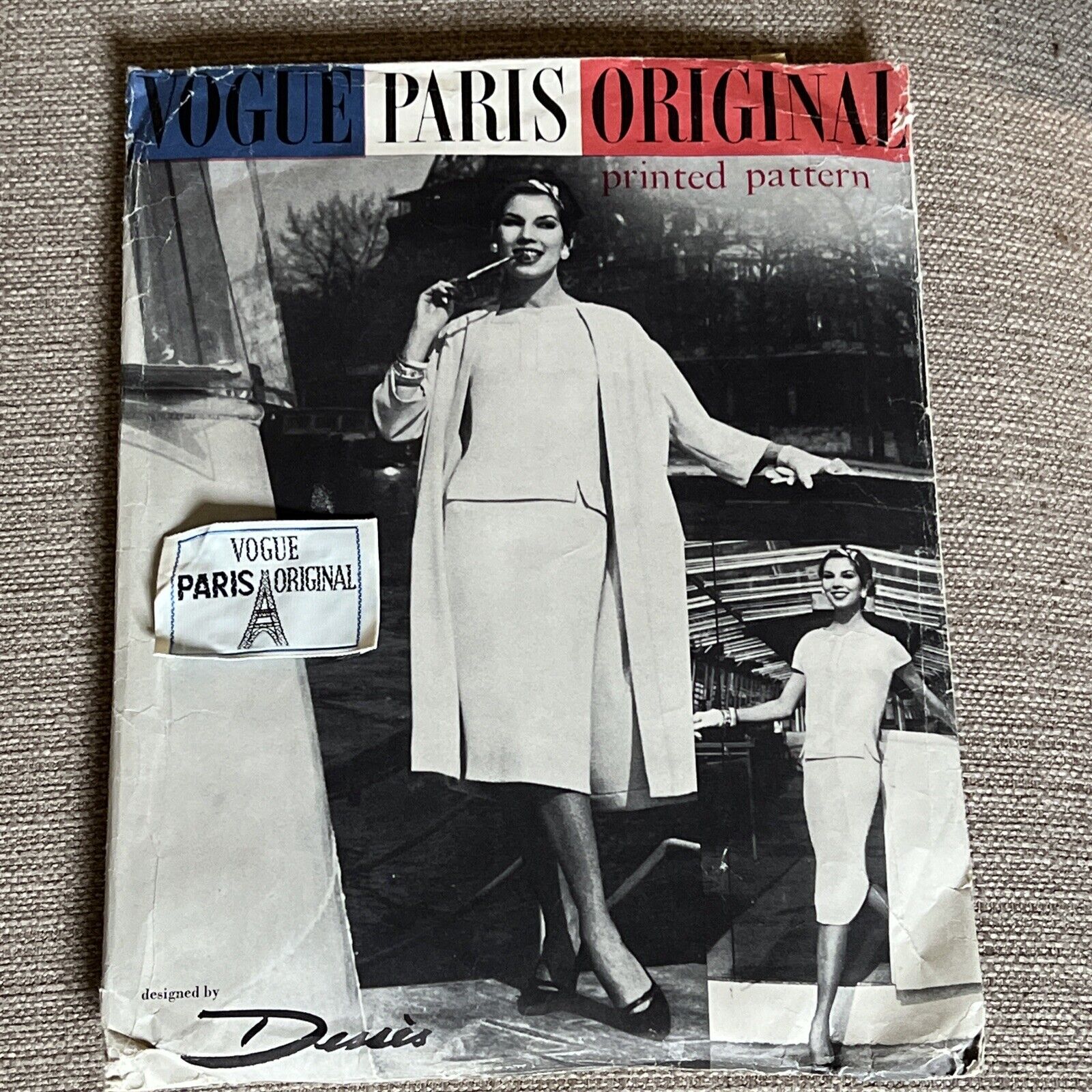 50’s VOGUE PARIS ORIGINAL Sewing Printed Pattern JEAN DESSES 1419 UNCUT Suit 14