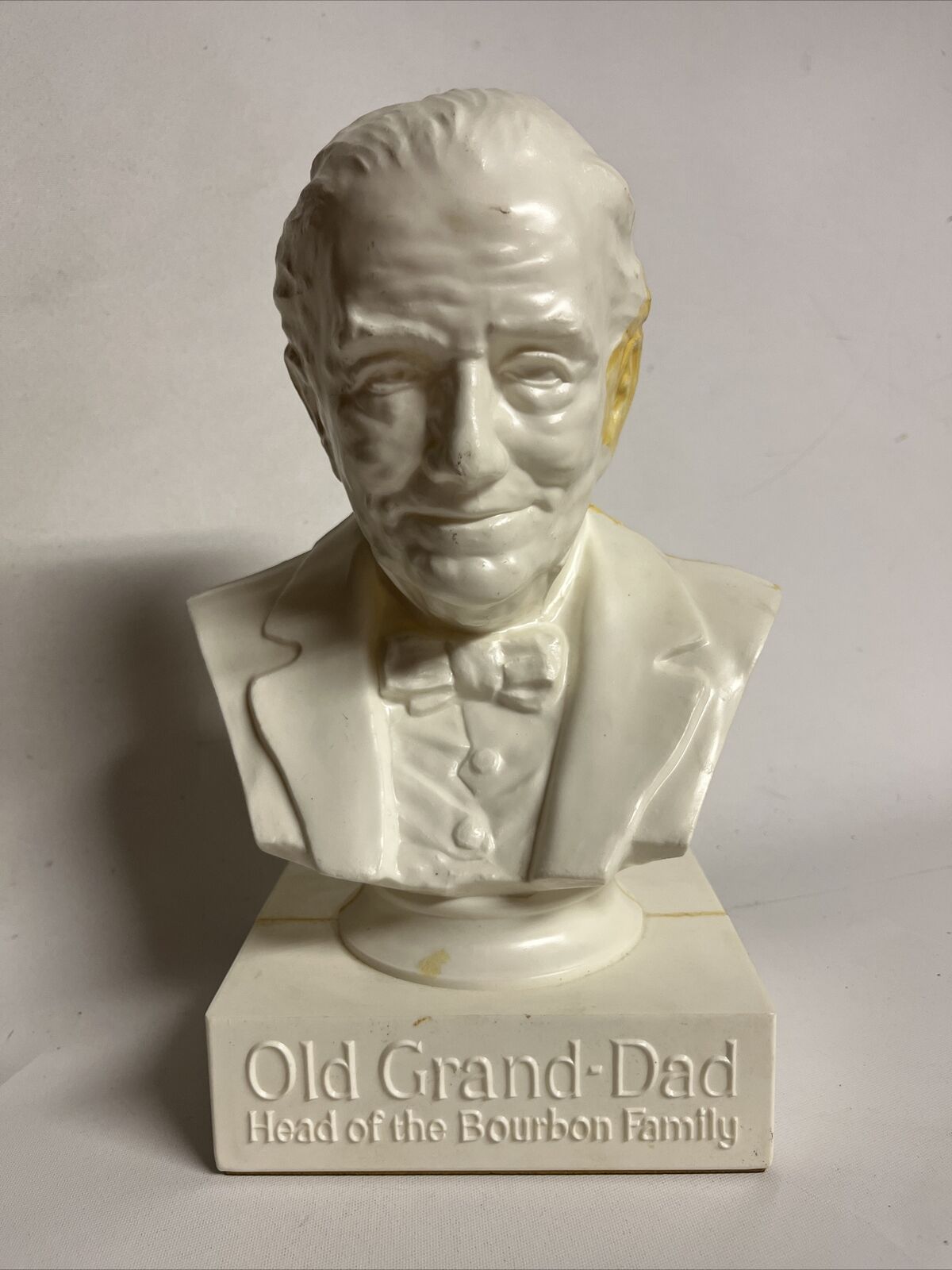 Vintage Old Grand Dad Kentucky Whiskies Advertising Plastic Bust Statue Bar