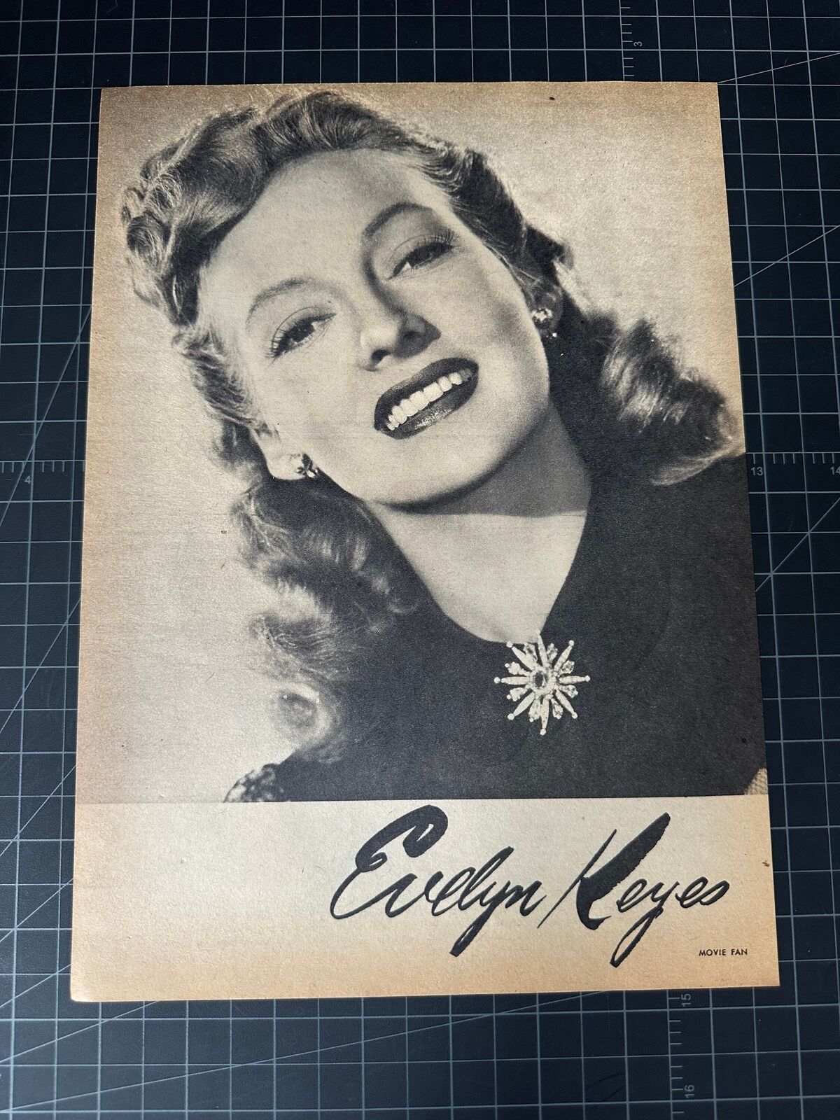 Vintage 1940s Evelyn Keyes Print Ad
